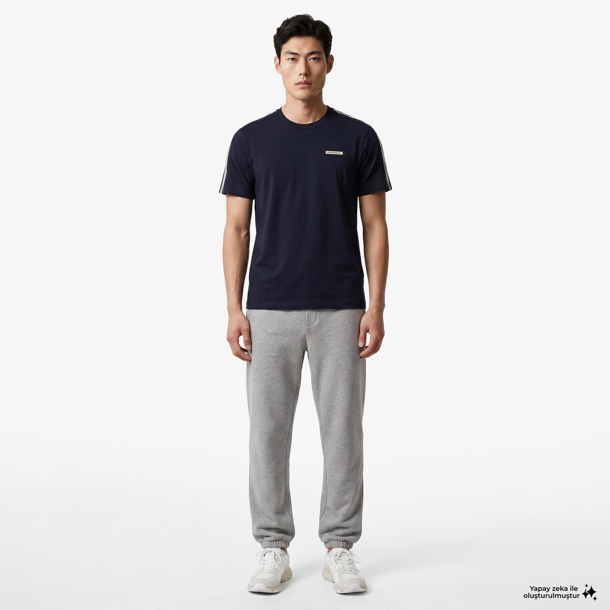 EA7 Erkek Mavi T-Shirt