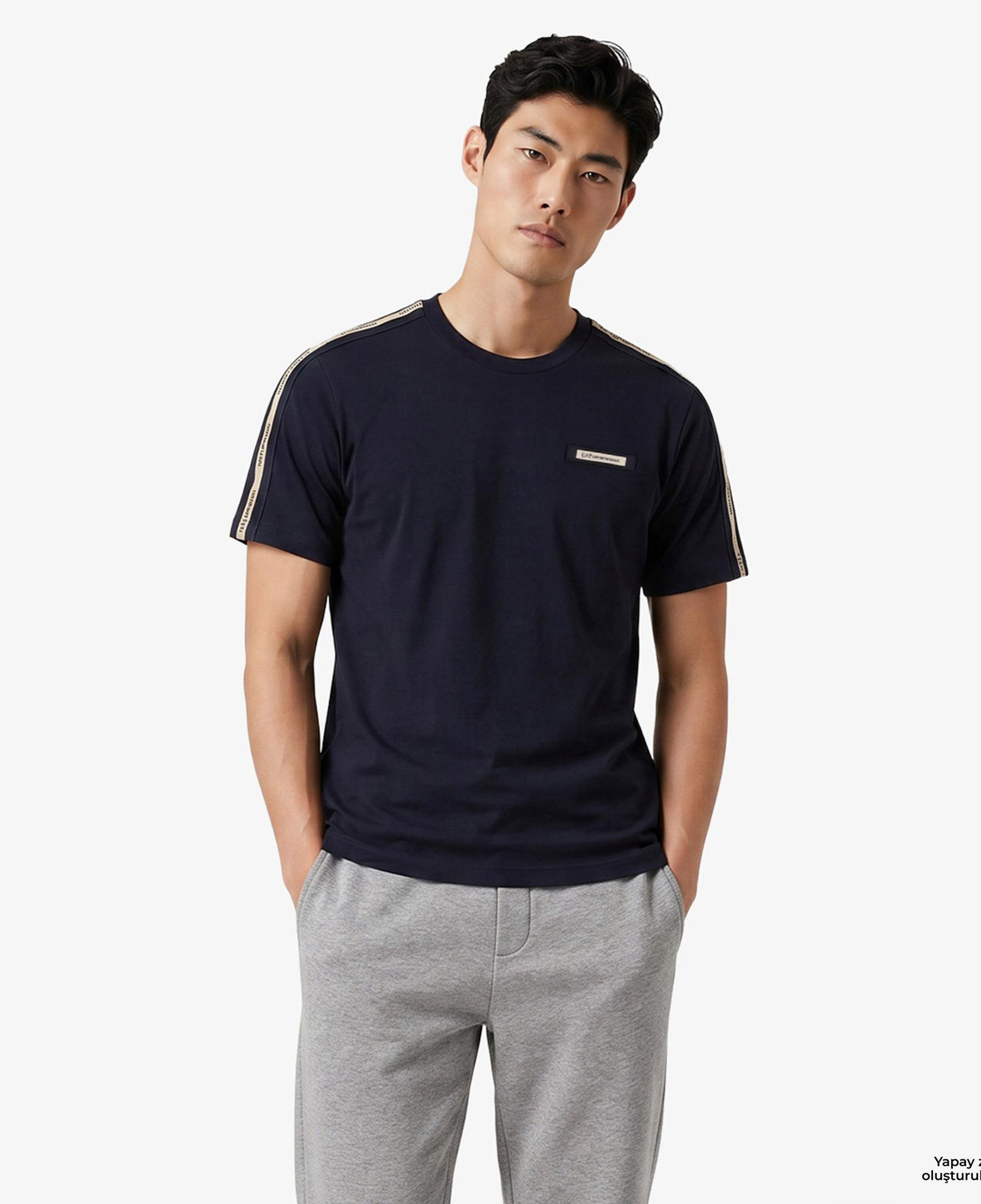 EA7 Erkek Mavi T-Shirt