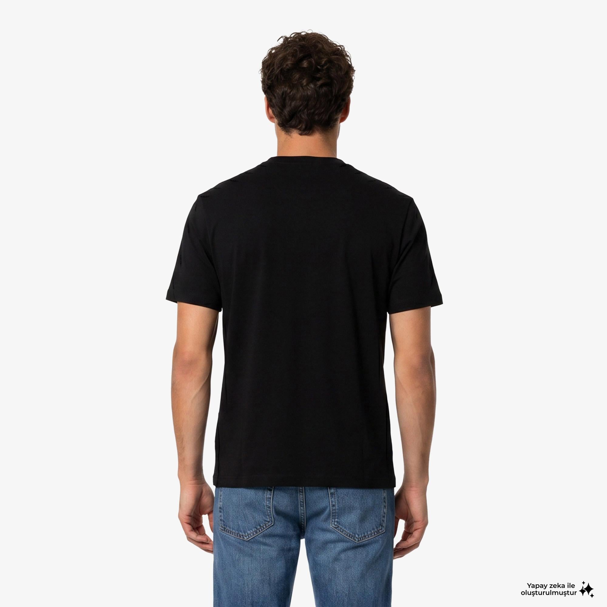 EA7 Erkek Siyah T-Shirt