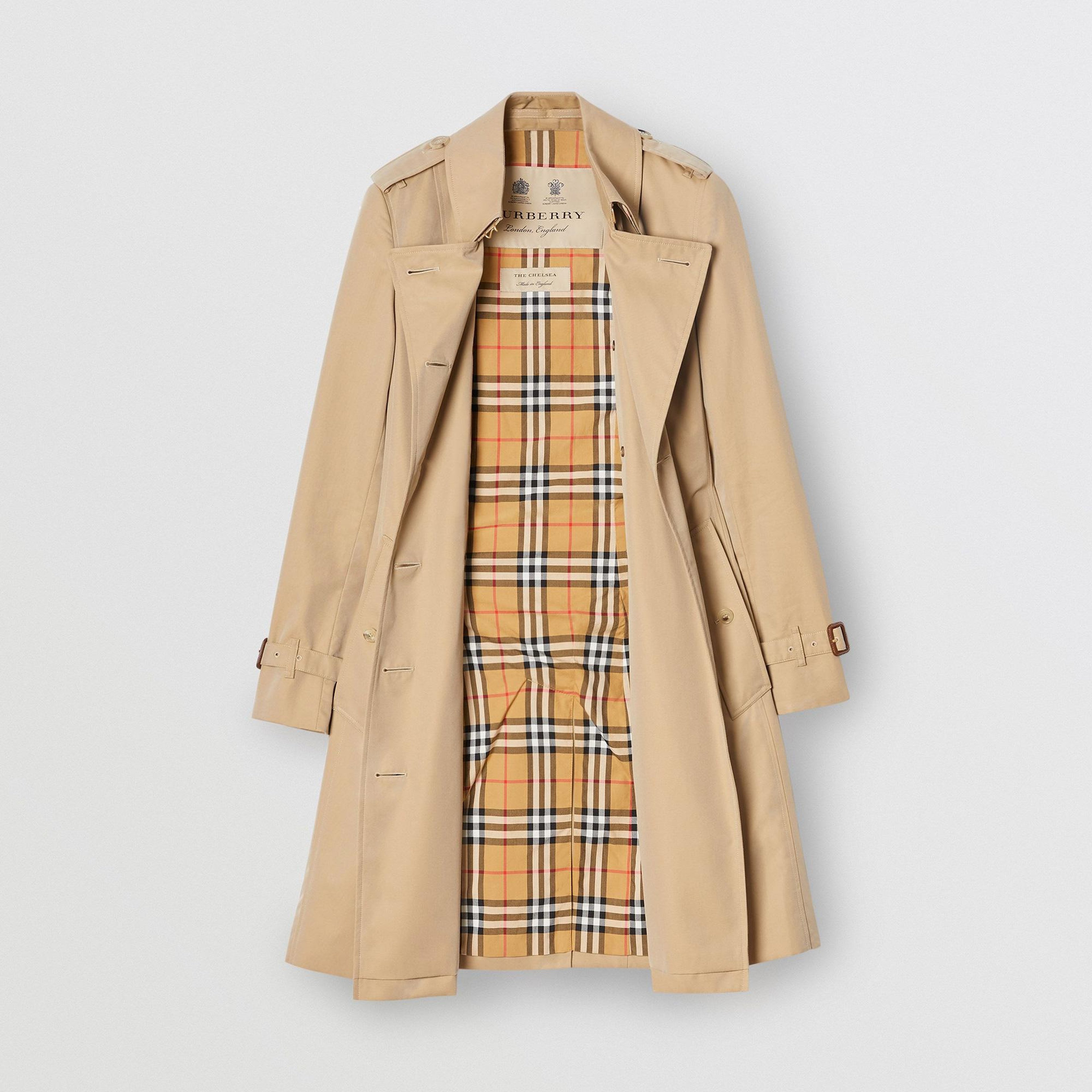 Burberry The Mid-Length Chelsea Heritage Kadın Bej Trençkot