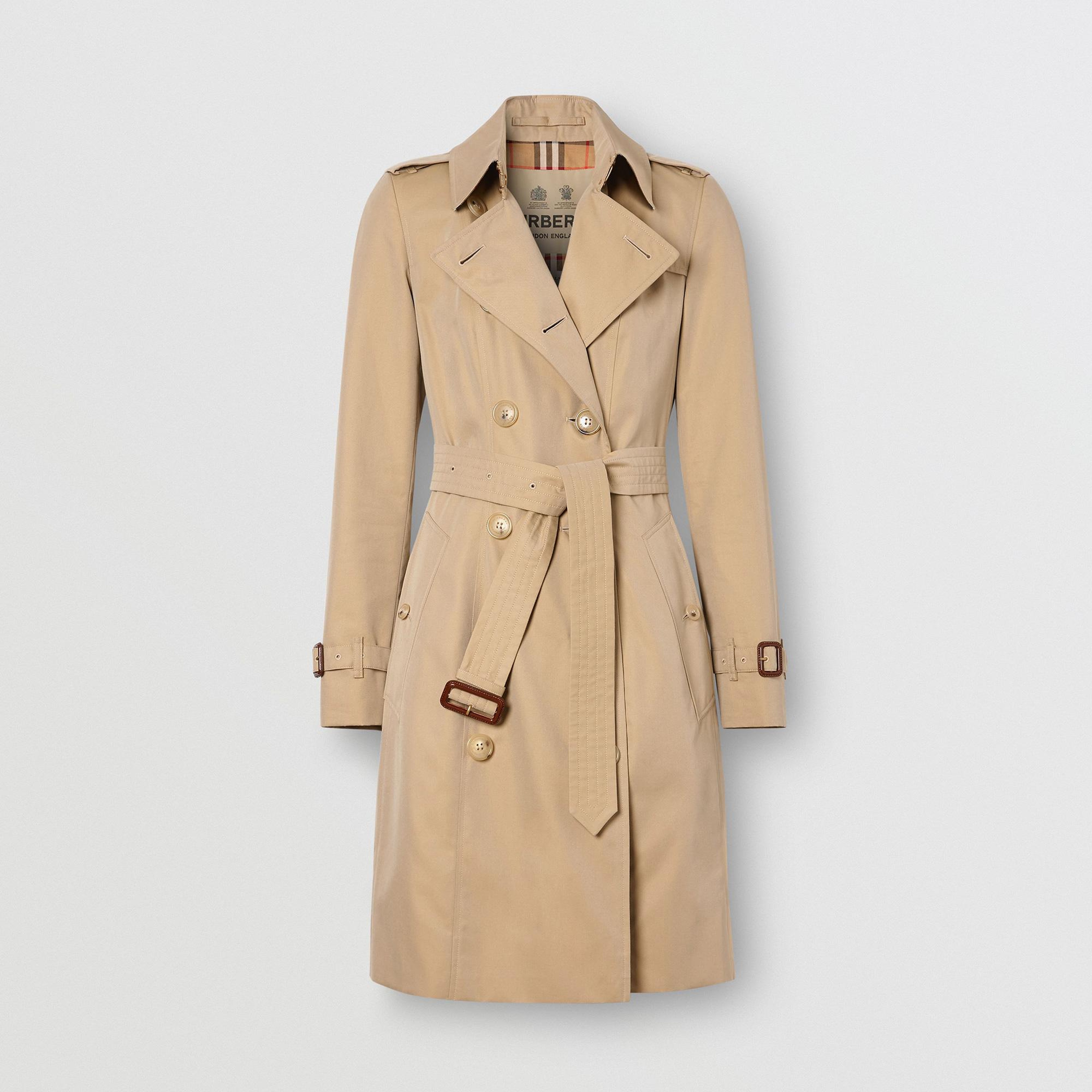 Burberry The Mid-Length Chelsea Heritage Kadın Bej Trençkot
