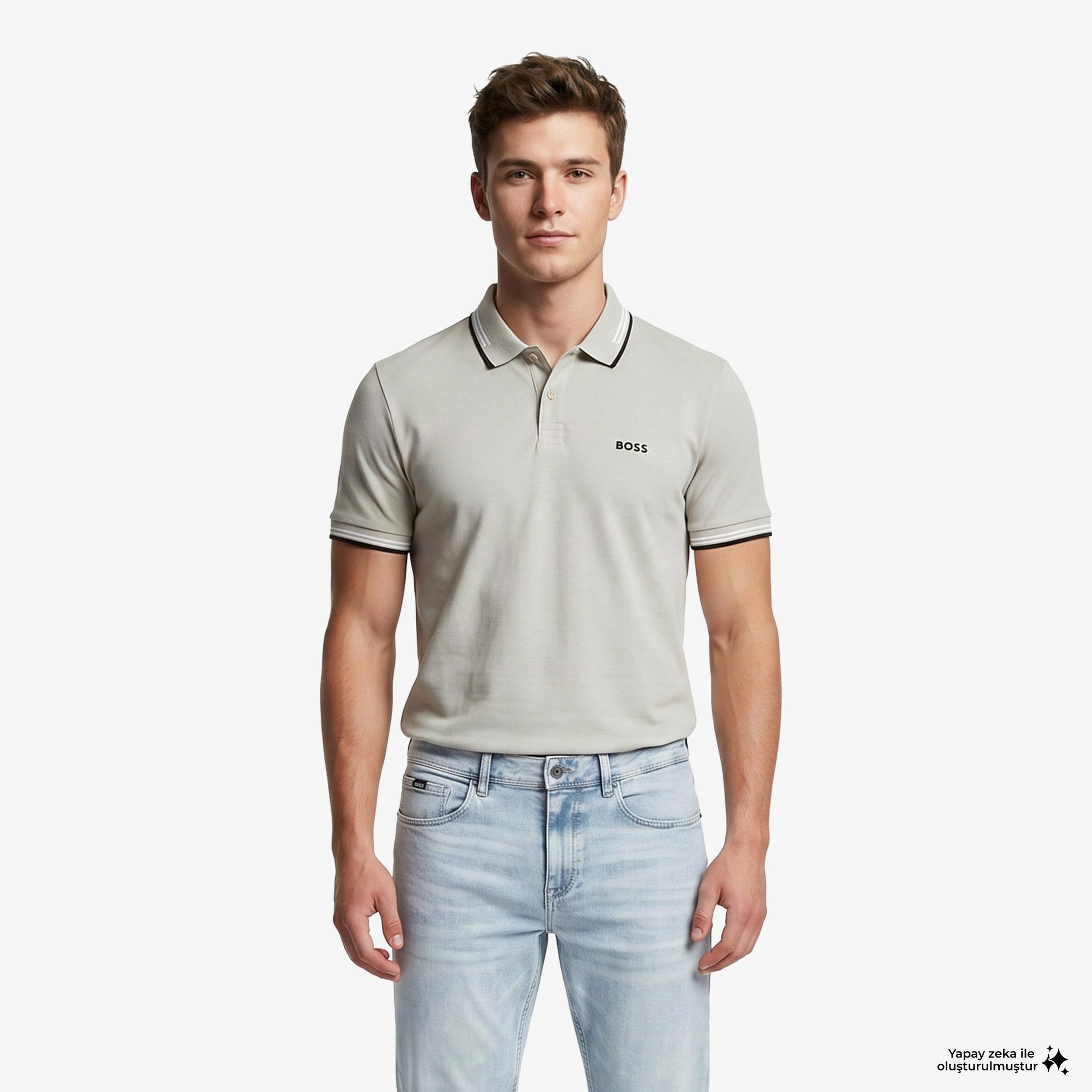 Boss Paul Erkek Bej Polo