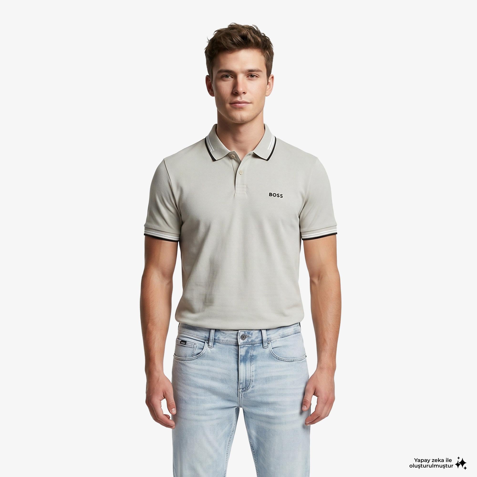 Boss Paul Erkek Bej Polo
