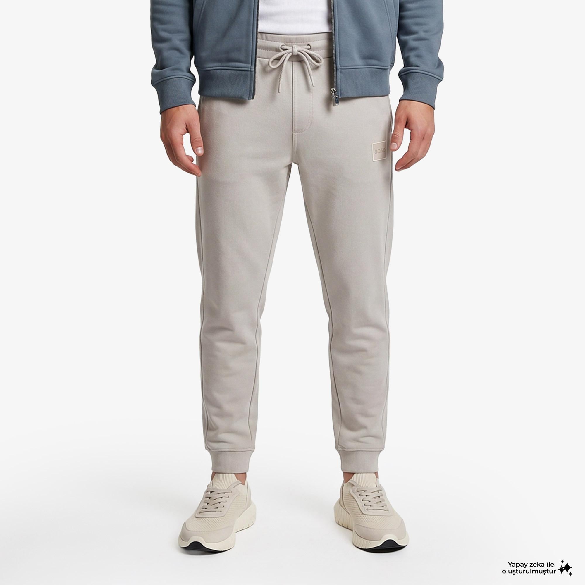 Boss Sestart Erkek Gri Sweatshirt