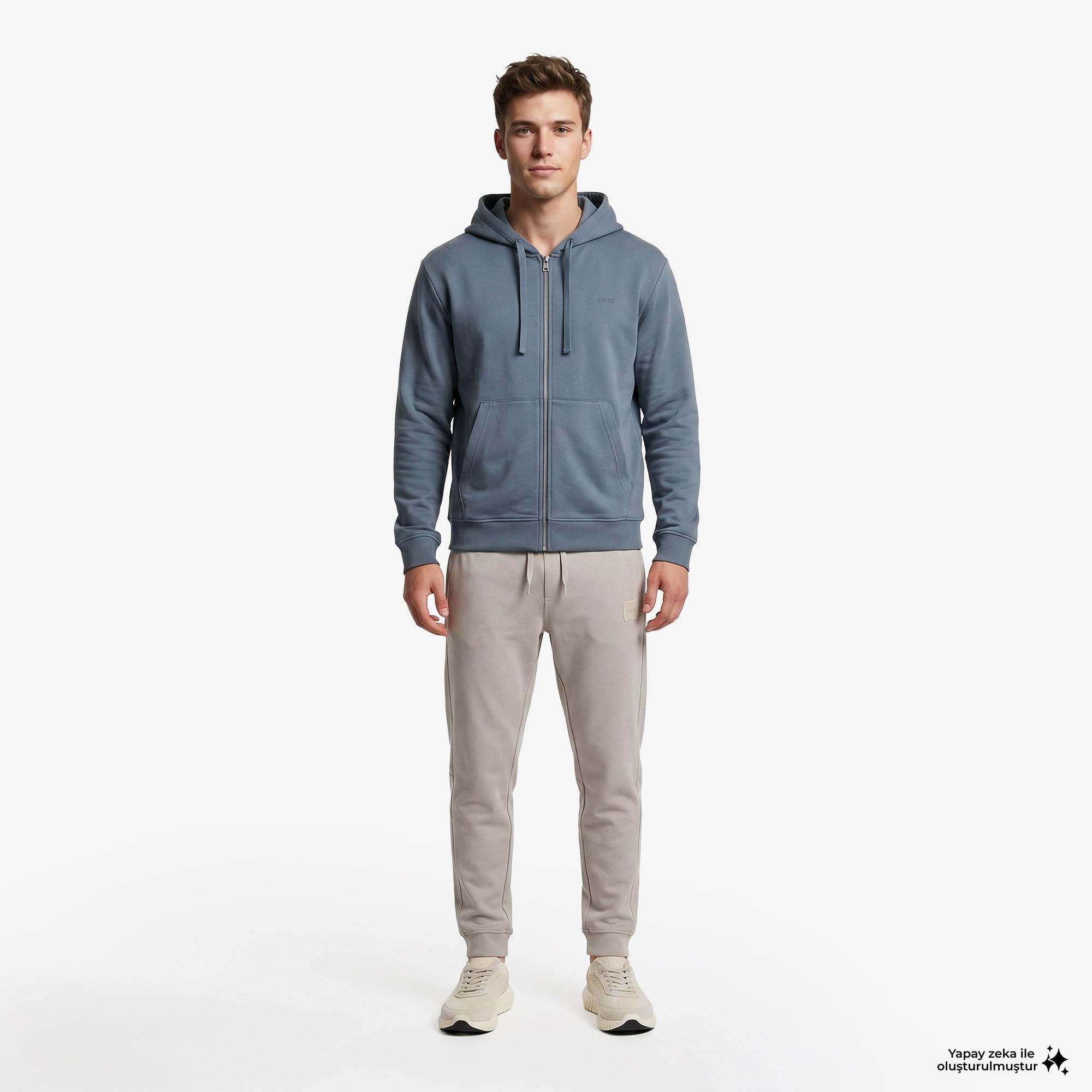 Boss Sestart Erkek Gri Sweatshirt
