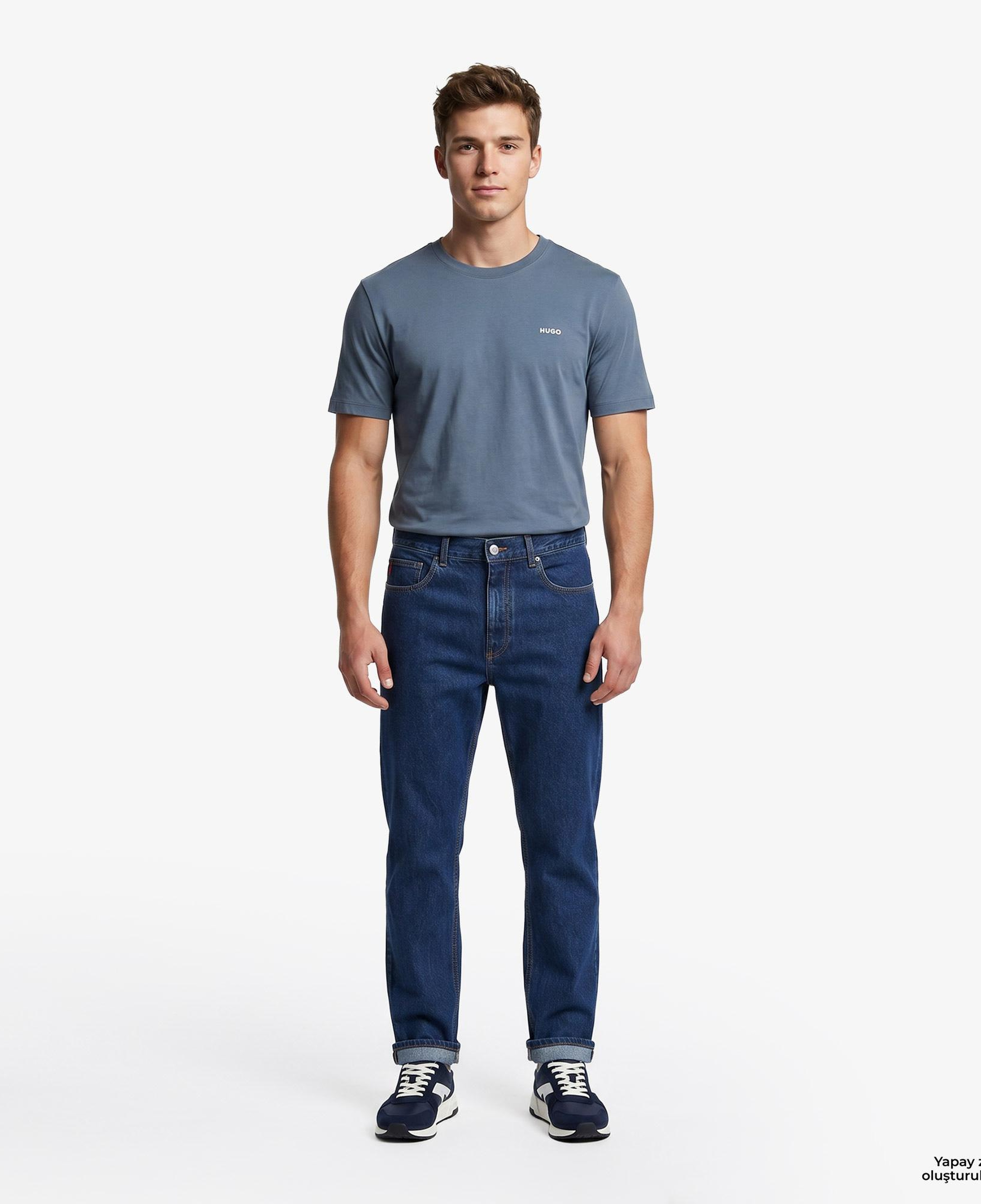 Hugo Dero Erkek Mavi T-Shirt
