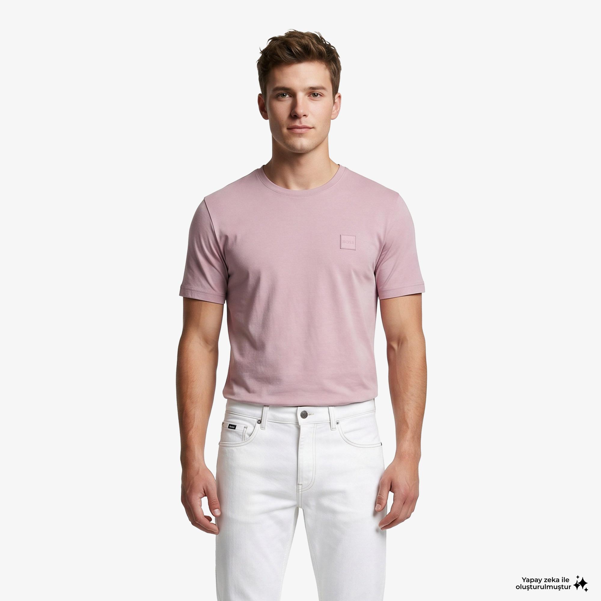 Boss Tales Erkek Mor T-Shirt