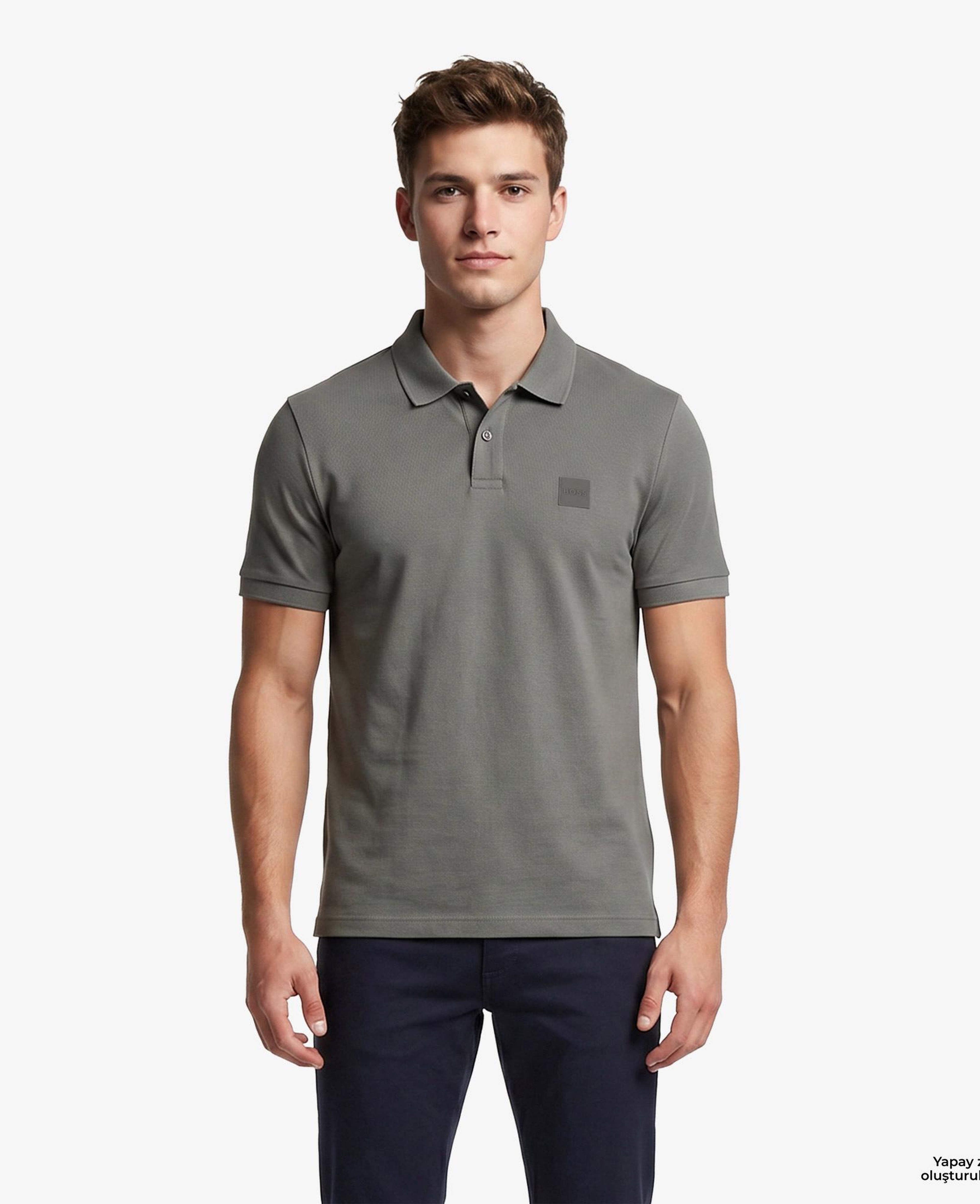 Boss Passenger Erkek Gri Polo