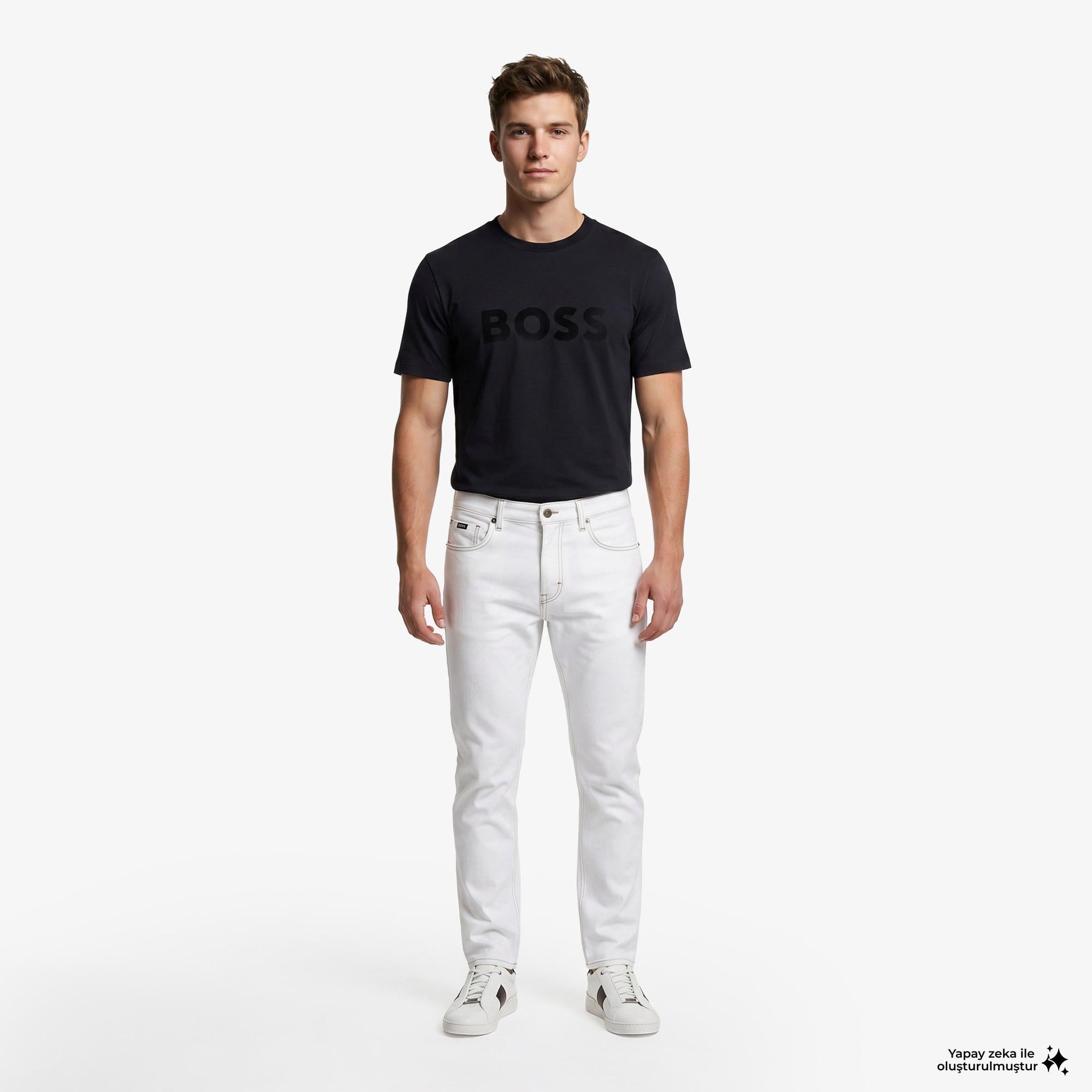 Boss Iconic Logo Erkek Lacivert T-Shirt