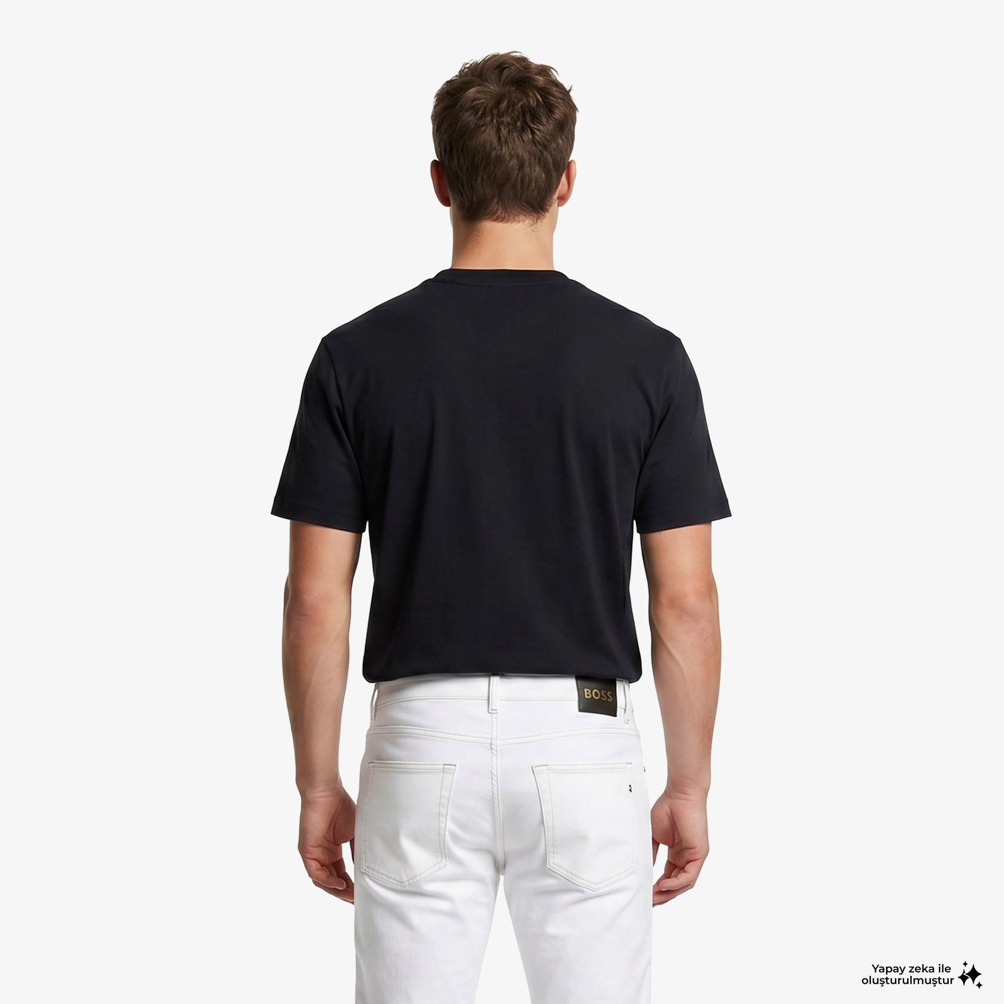 Boss Iconic Logo Erkek Lacivert T-Shirt
