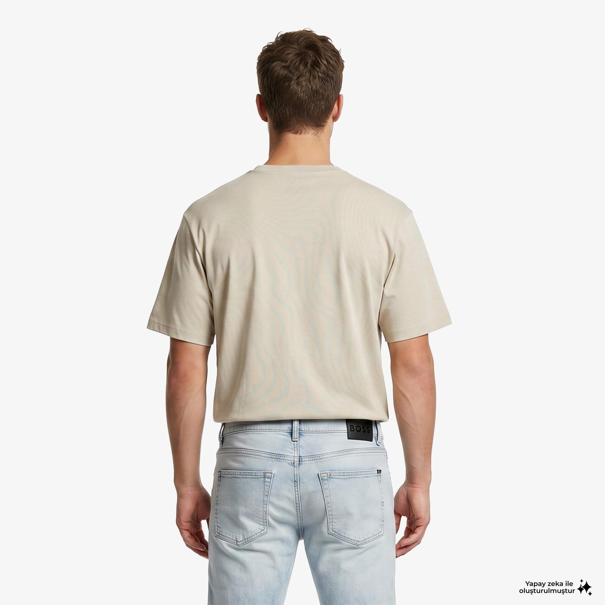 Boss Join Relaxed Erkek Bej T-Shirt