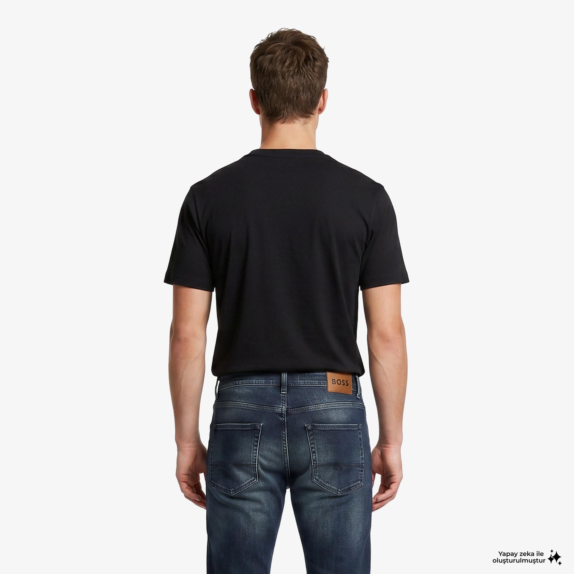 Boss Iconic Logo Erkek Siyah T-Shirt
