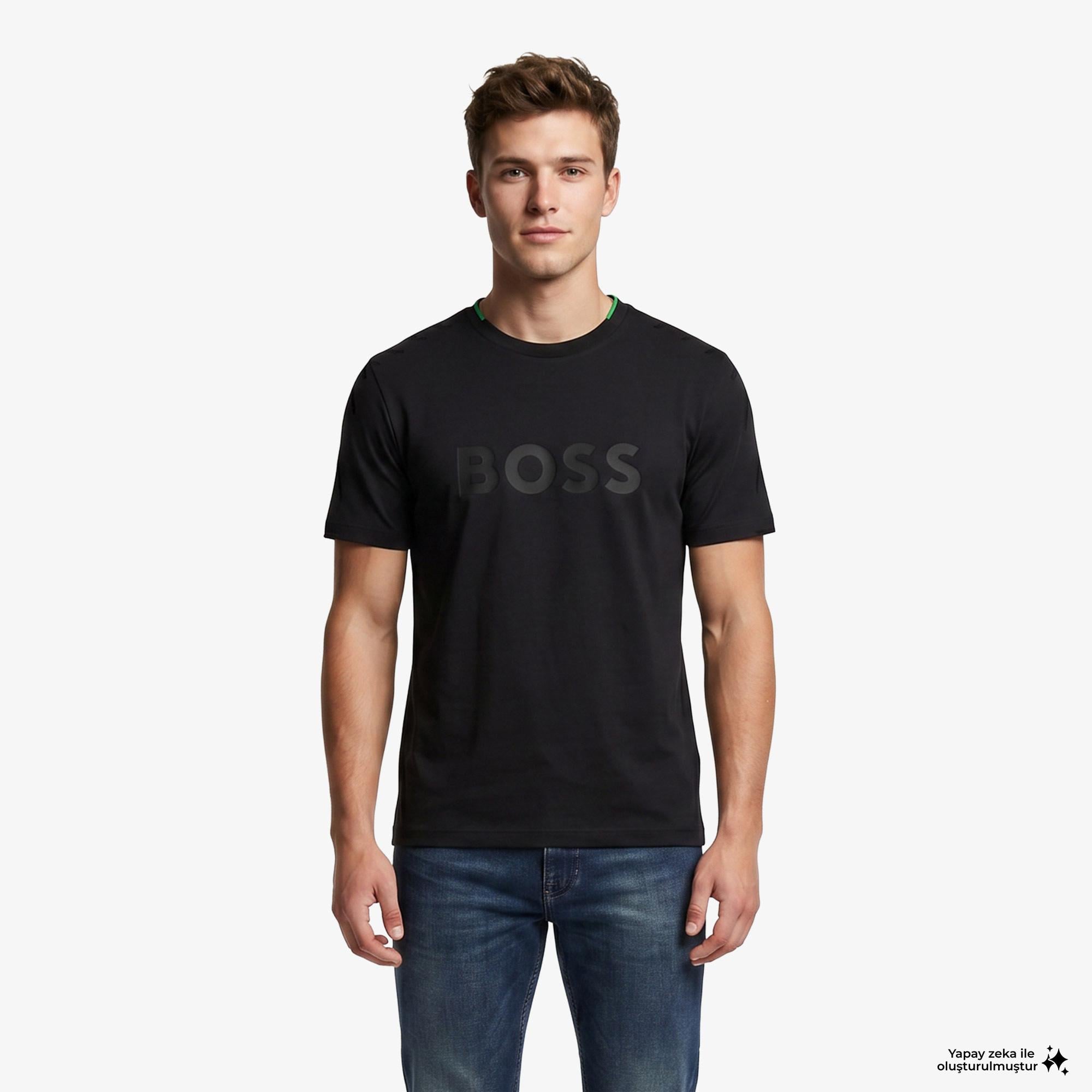 Boss Iconic Logo Erkek Siyah T-Shirt