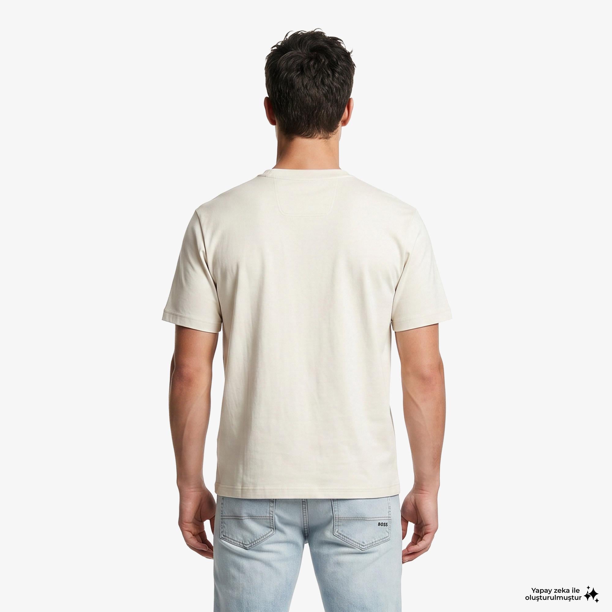 Boss Erkek Bej T-Shirt