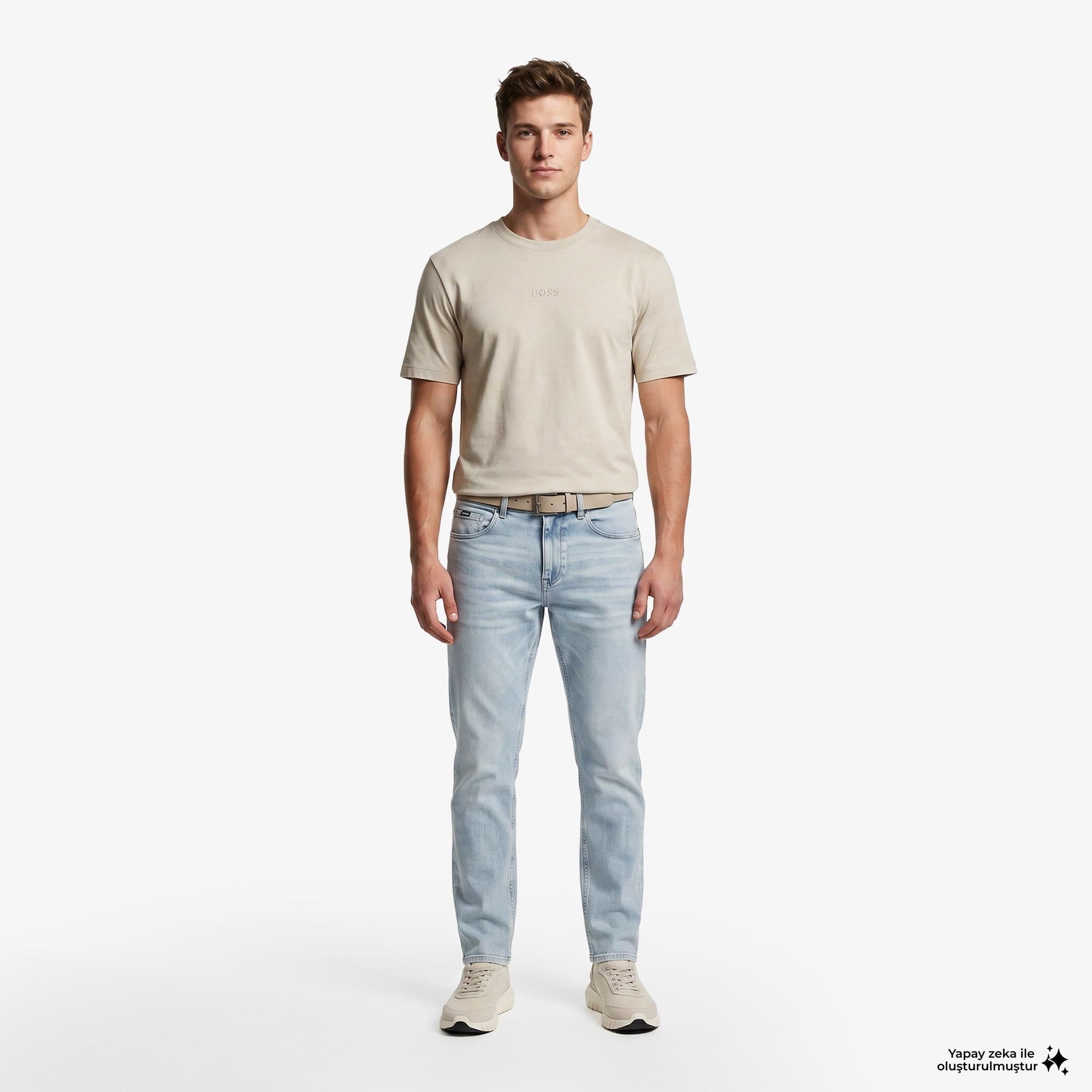 Boss Erkek Bej T-Shirt
