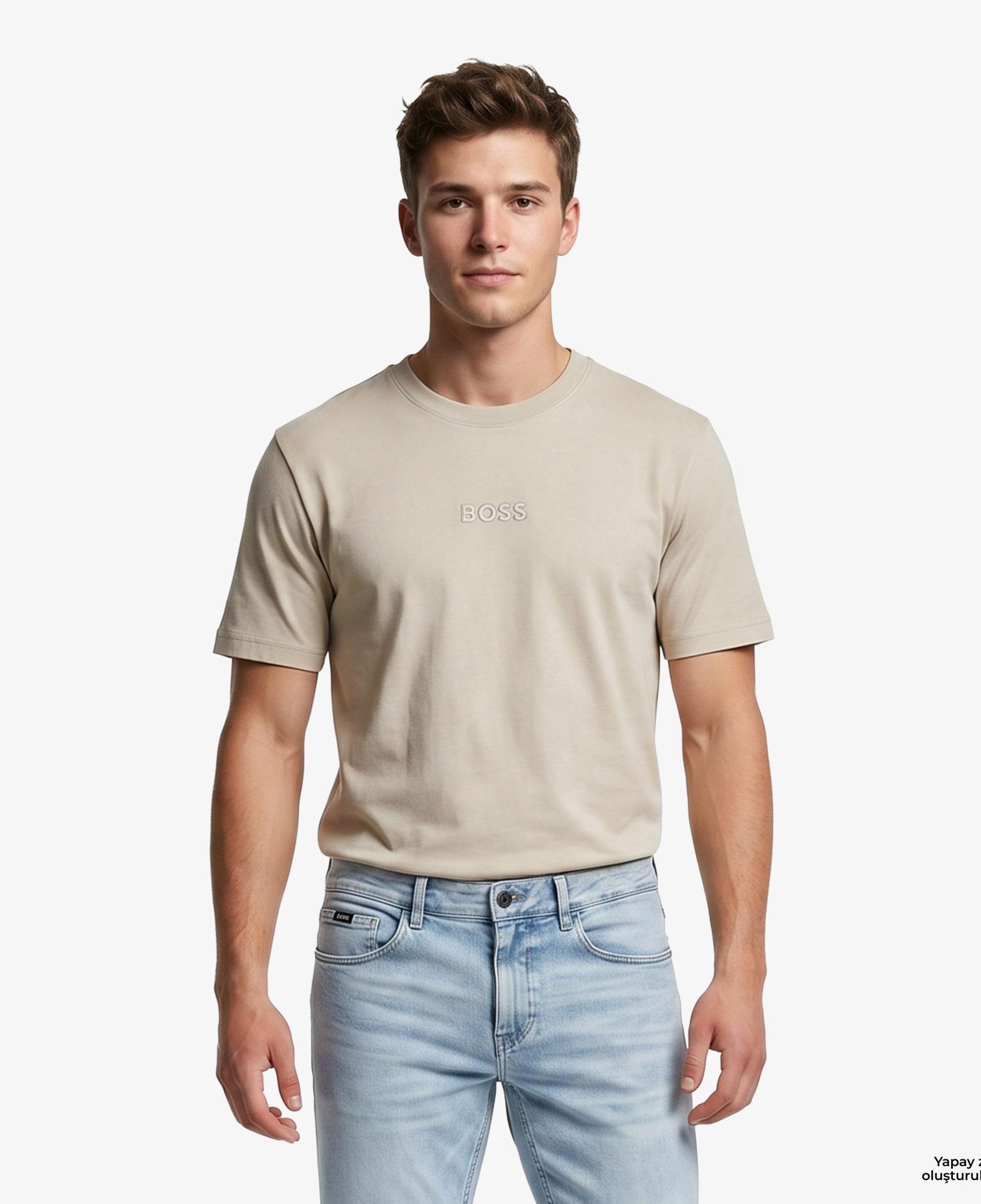 Boss Erkek Bej T-Shirt