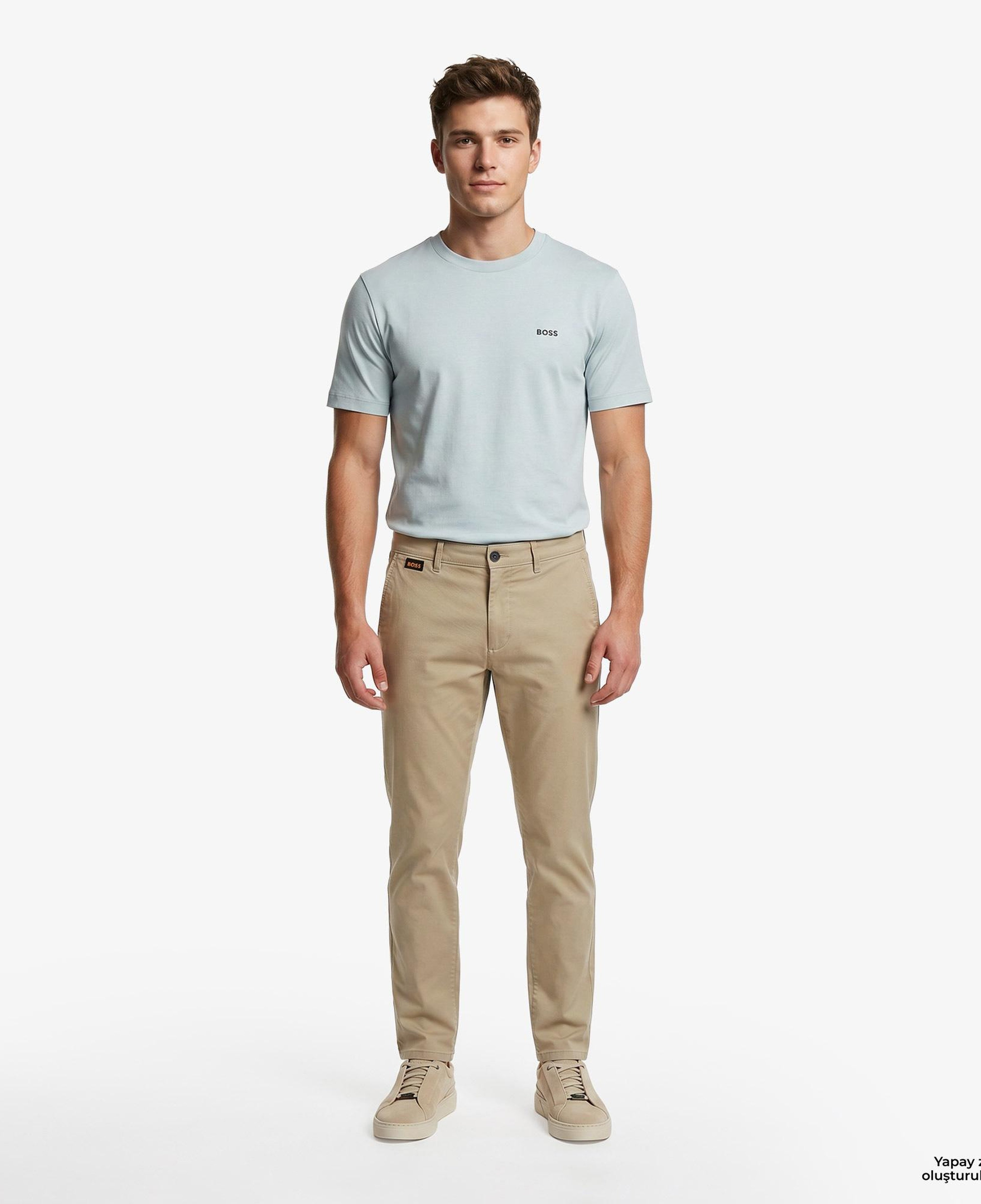 Boss Erkek Mavi T-Shirt