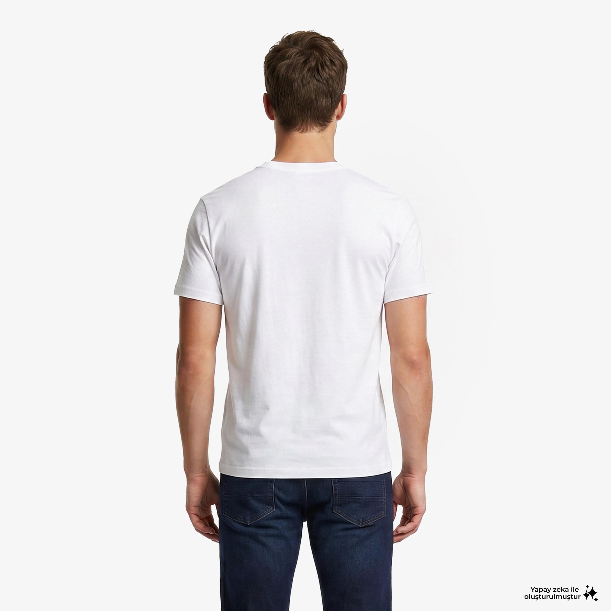 Hugo Deyss Erkek Beyaz T-Shirt