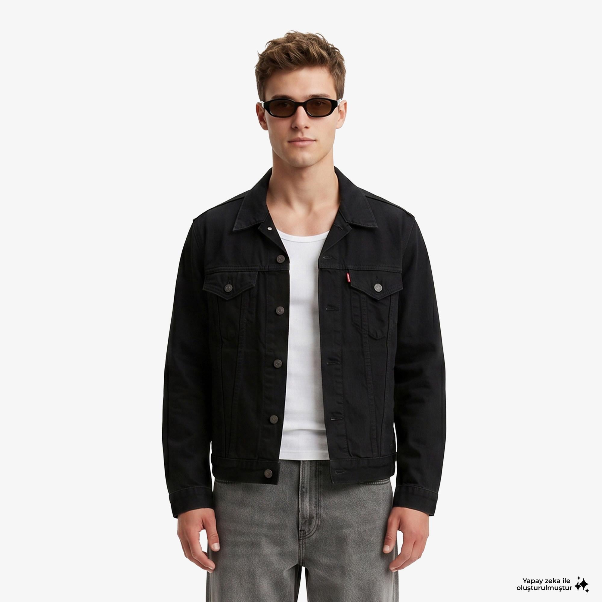 Levi's The Trucker Night Siyah Erkek Ceket