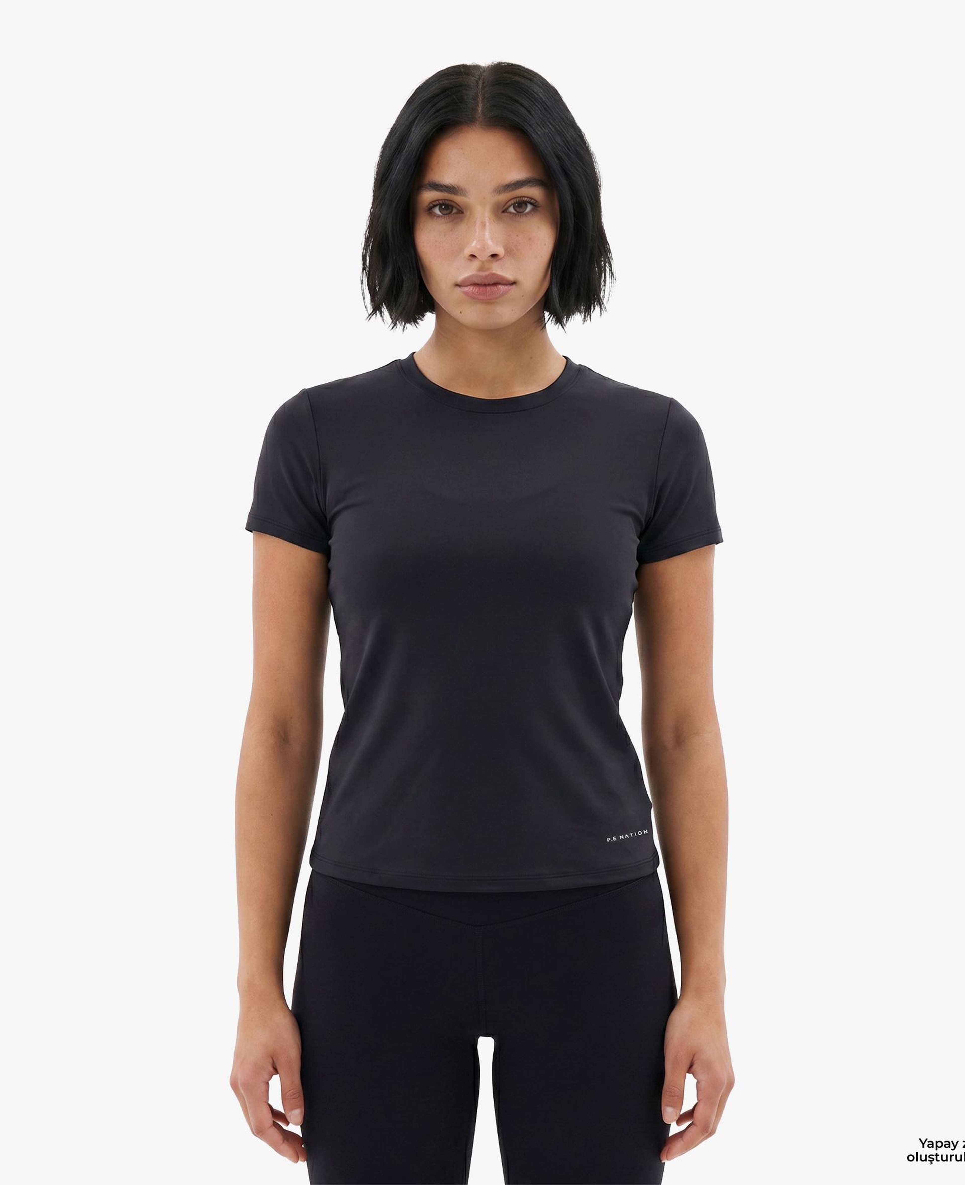 P.E Nation Foundation Kadın Siyah T-Shirt