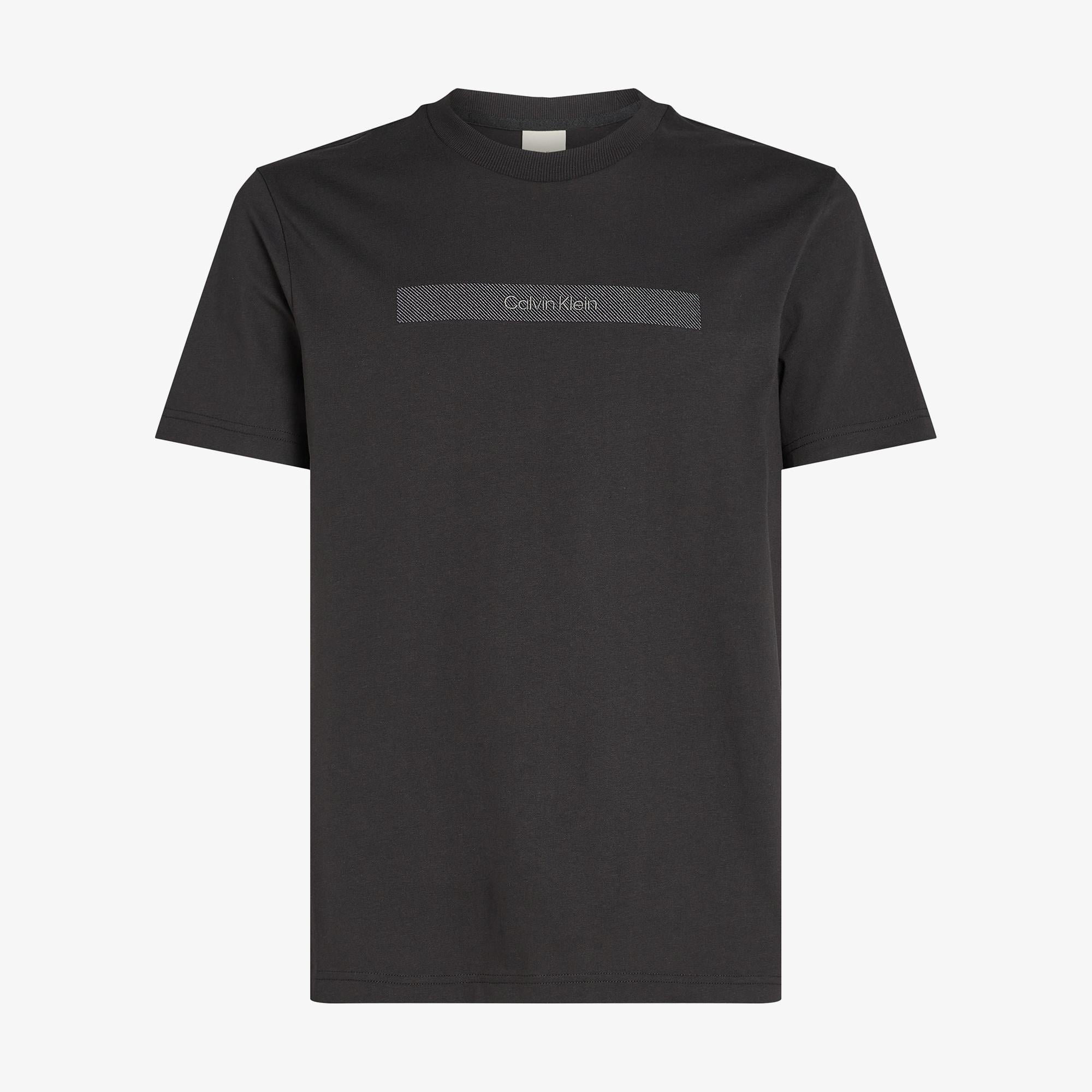 Calvin Klein Structured Embroidery Erkek Siyah T-Shirt