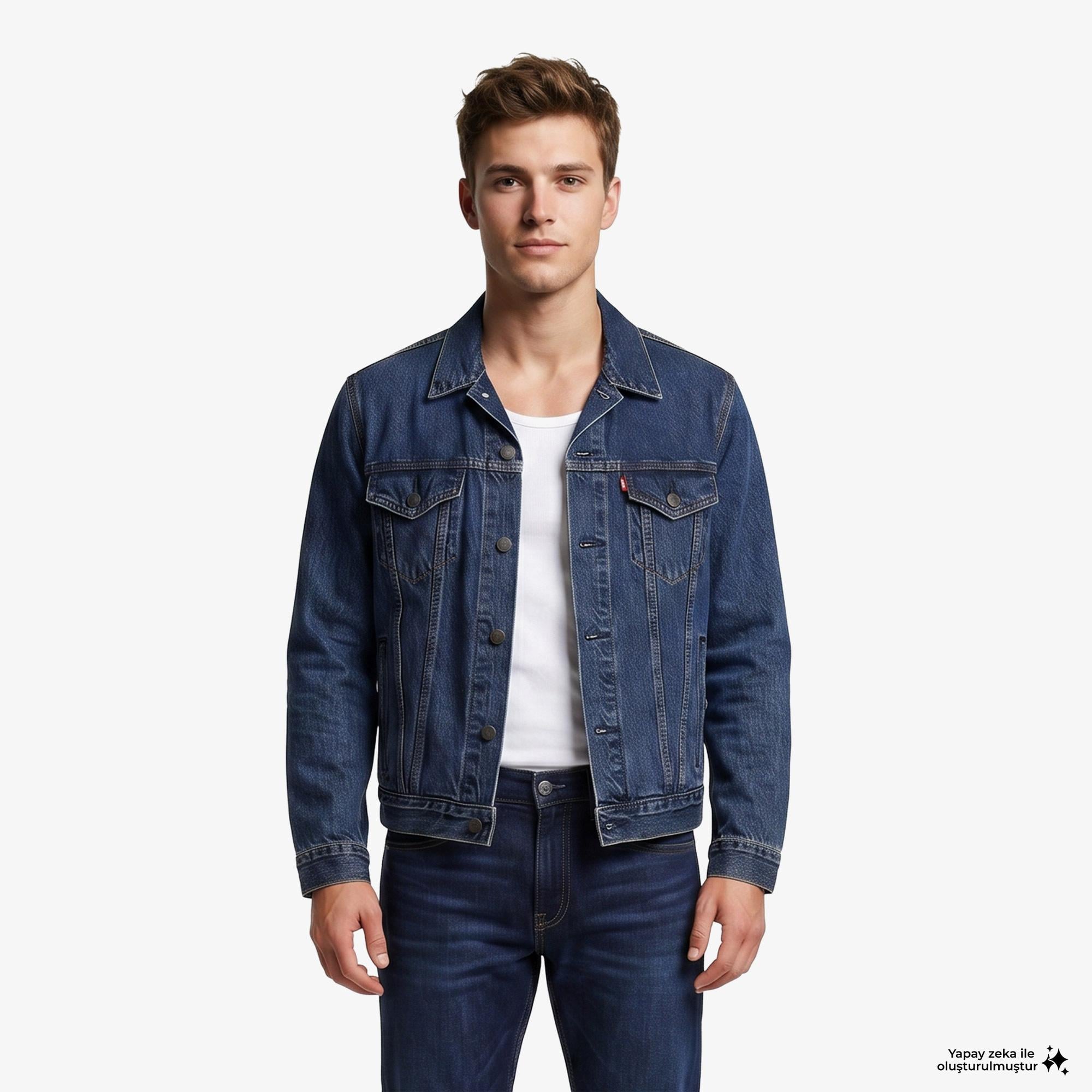 Levi's The Trucker Million Dollar Lacivert Erkek Ceket