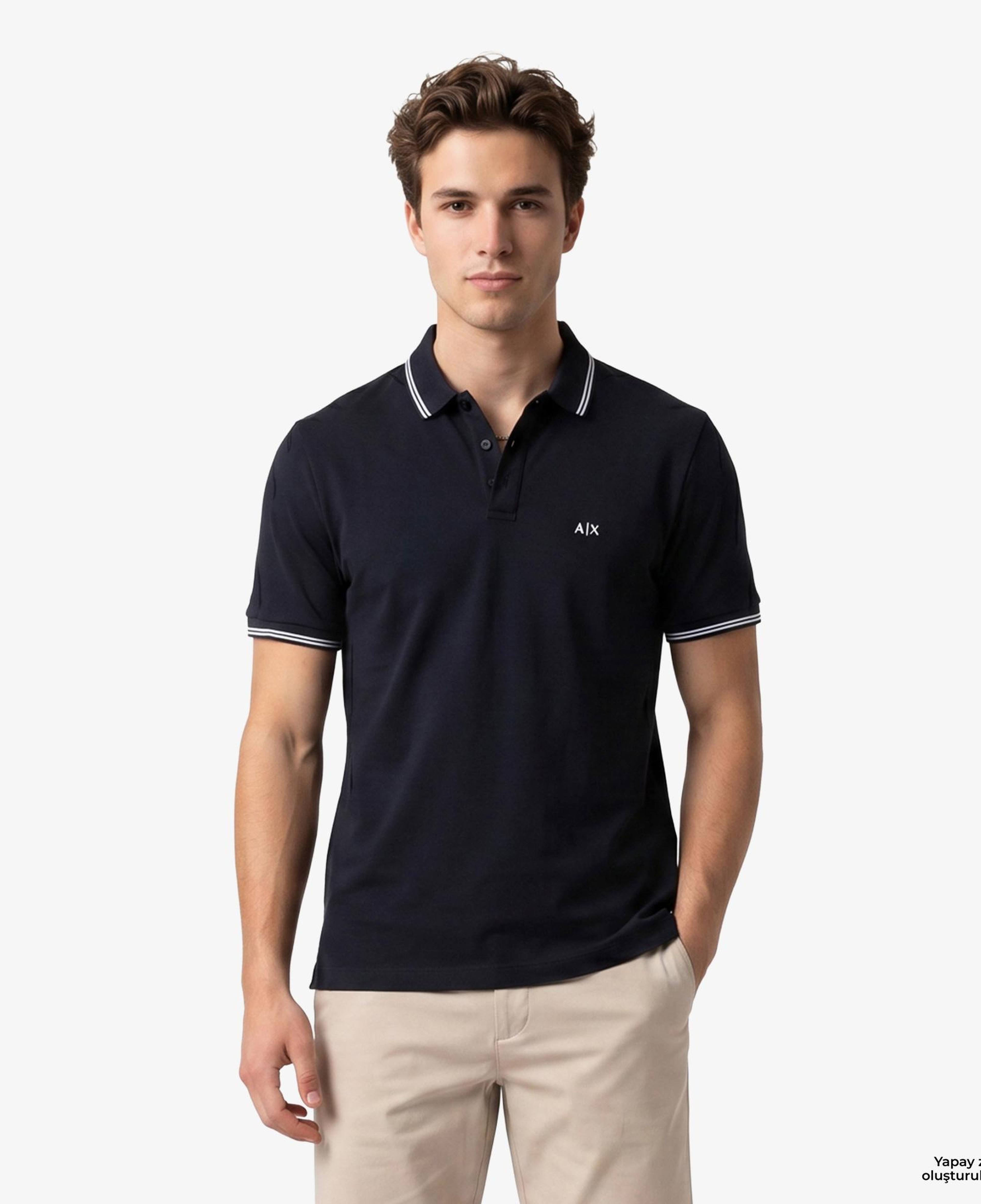 Armani Exchange Erkek Lacivert Polo