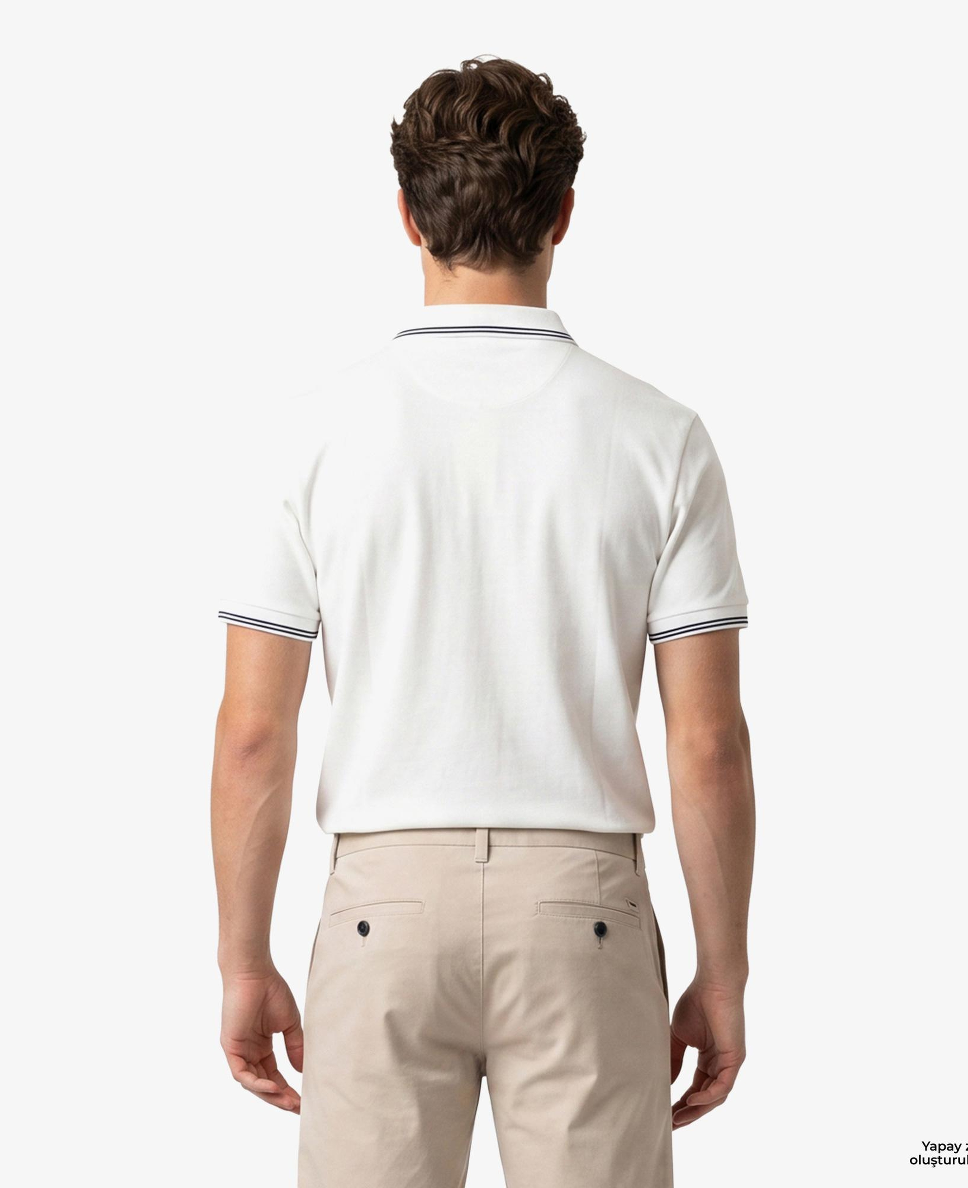 Armani Exchange Erkek Beyaz Polo