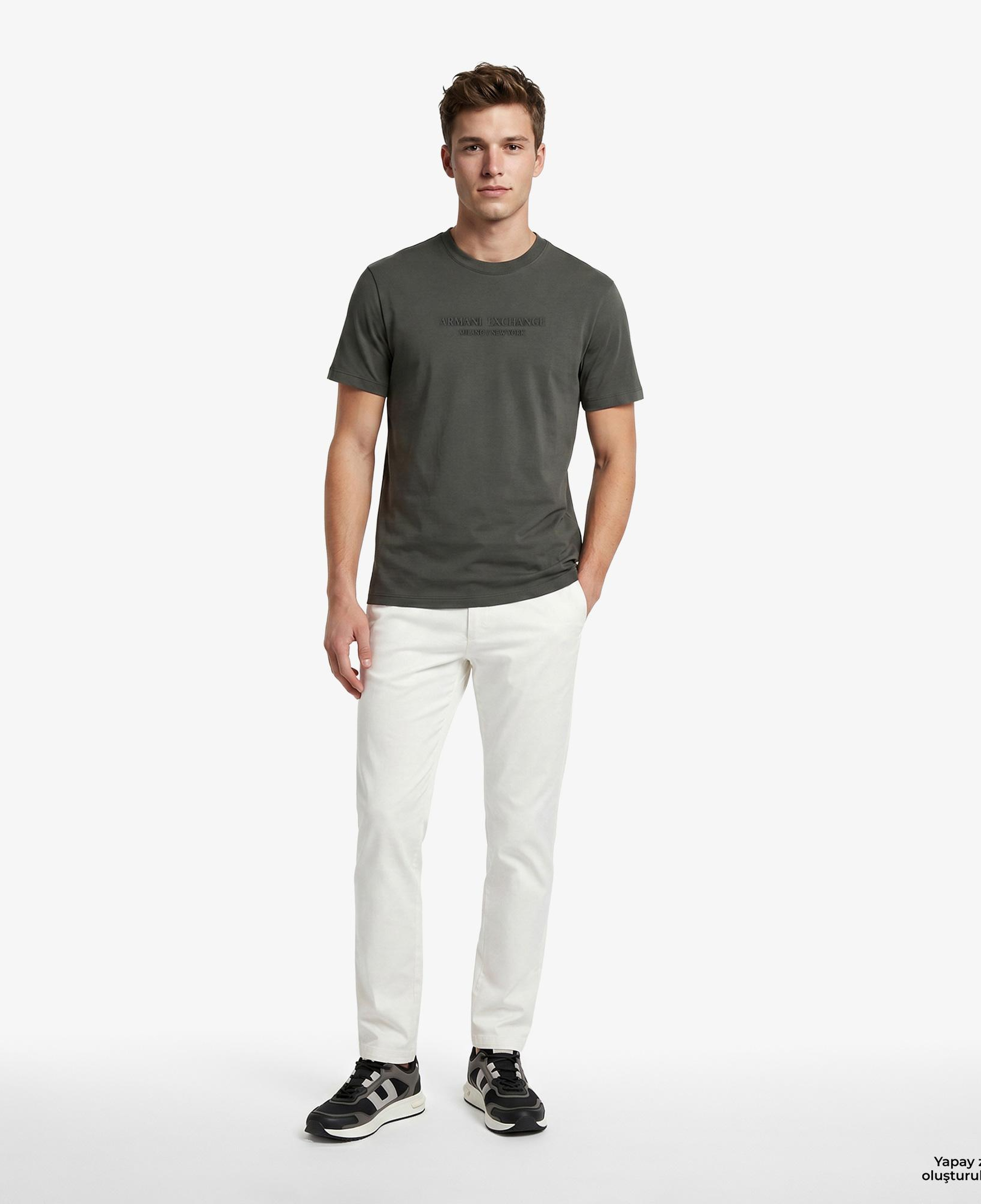 Armani Exchange Erkek Gri T-Shirt