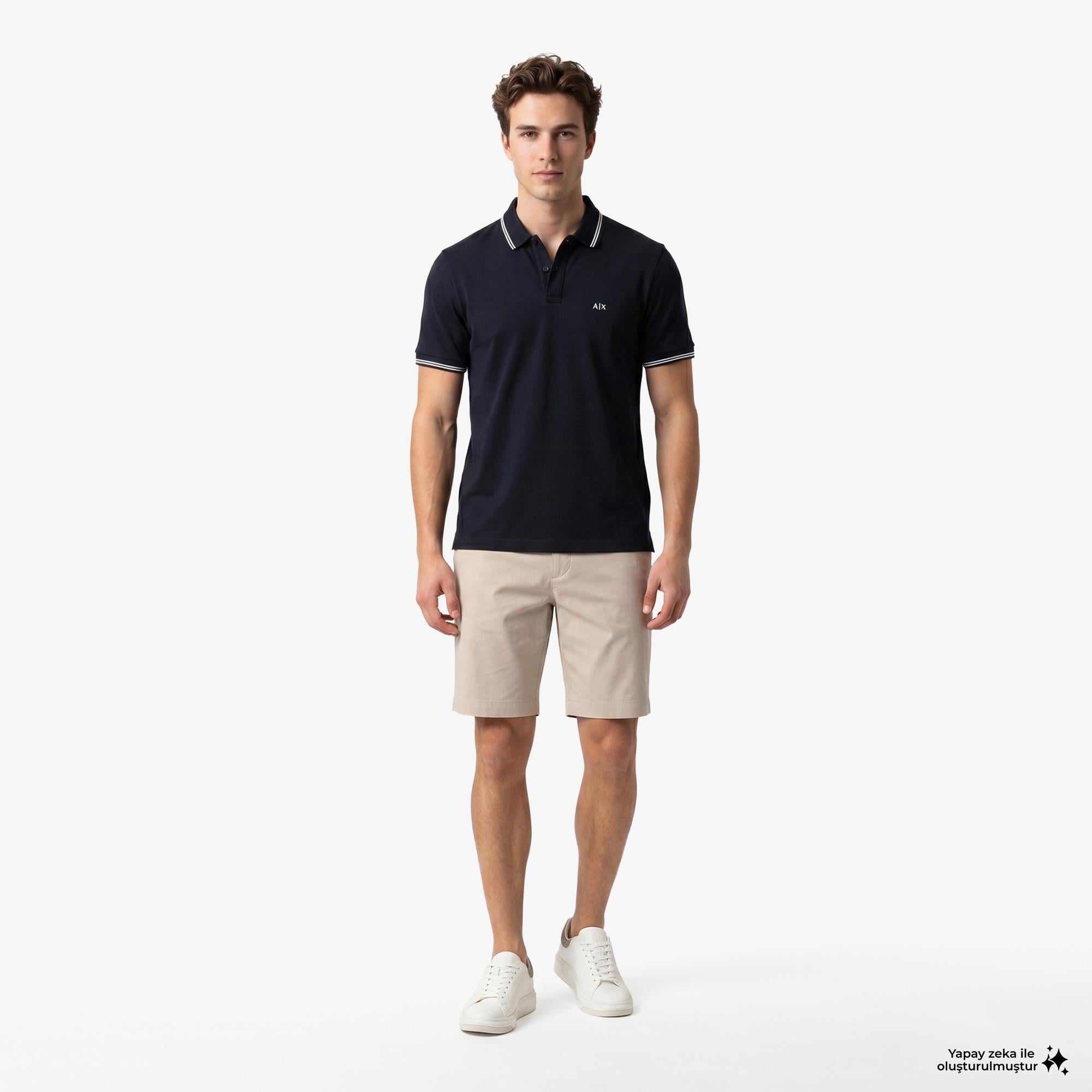 Armani Exchange Erkek Lacivert Polo