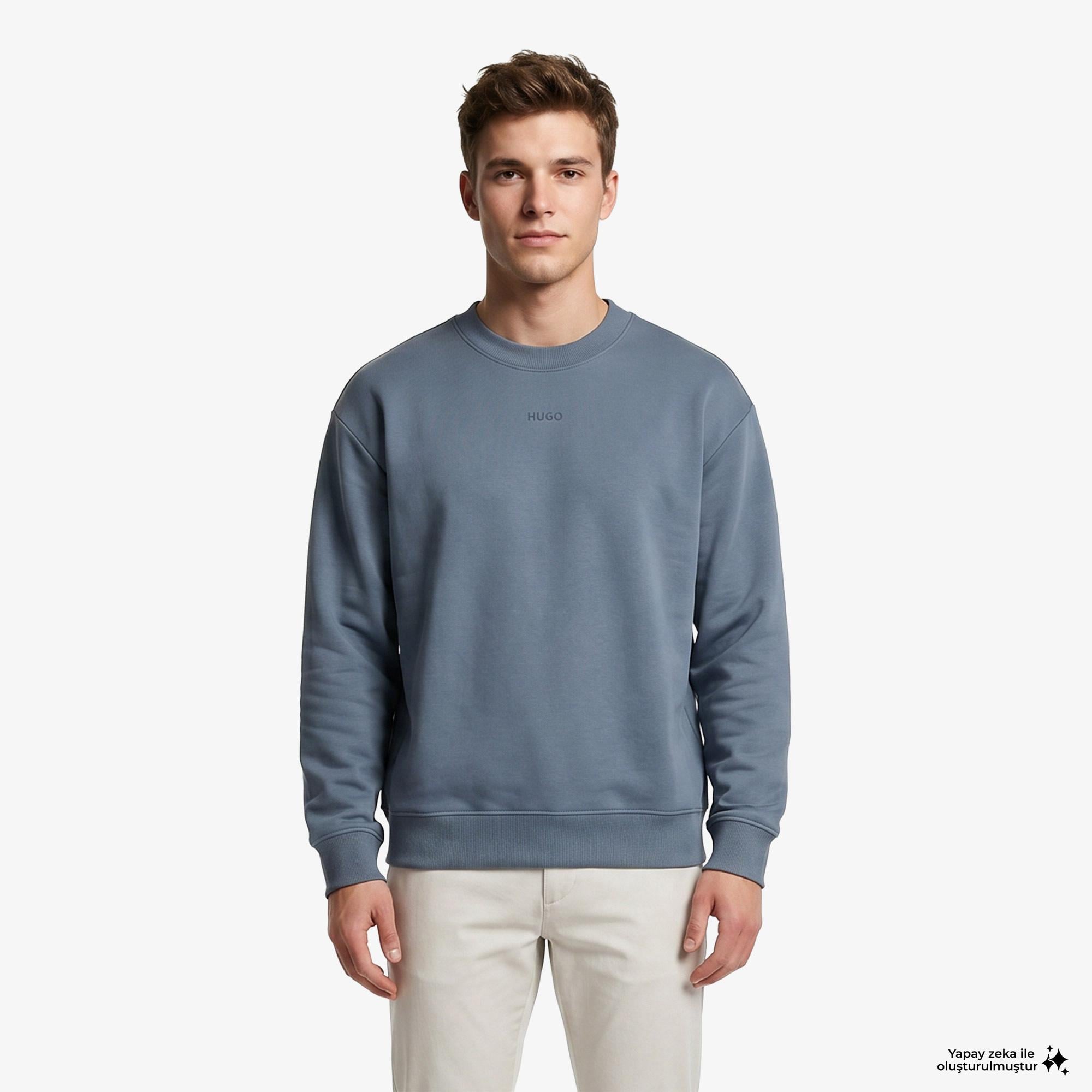 Hugo Dapo Erkek Mavi Sweatshirt