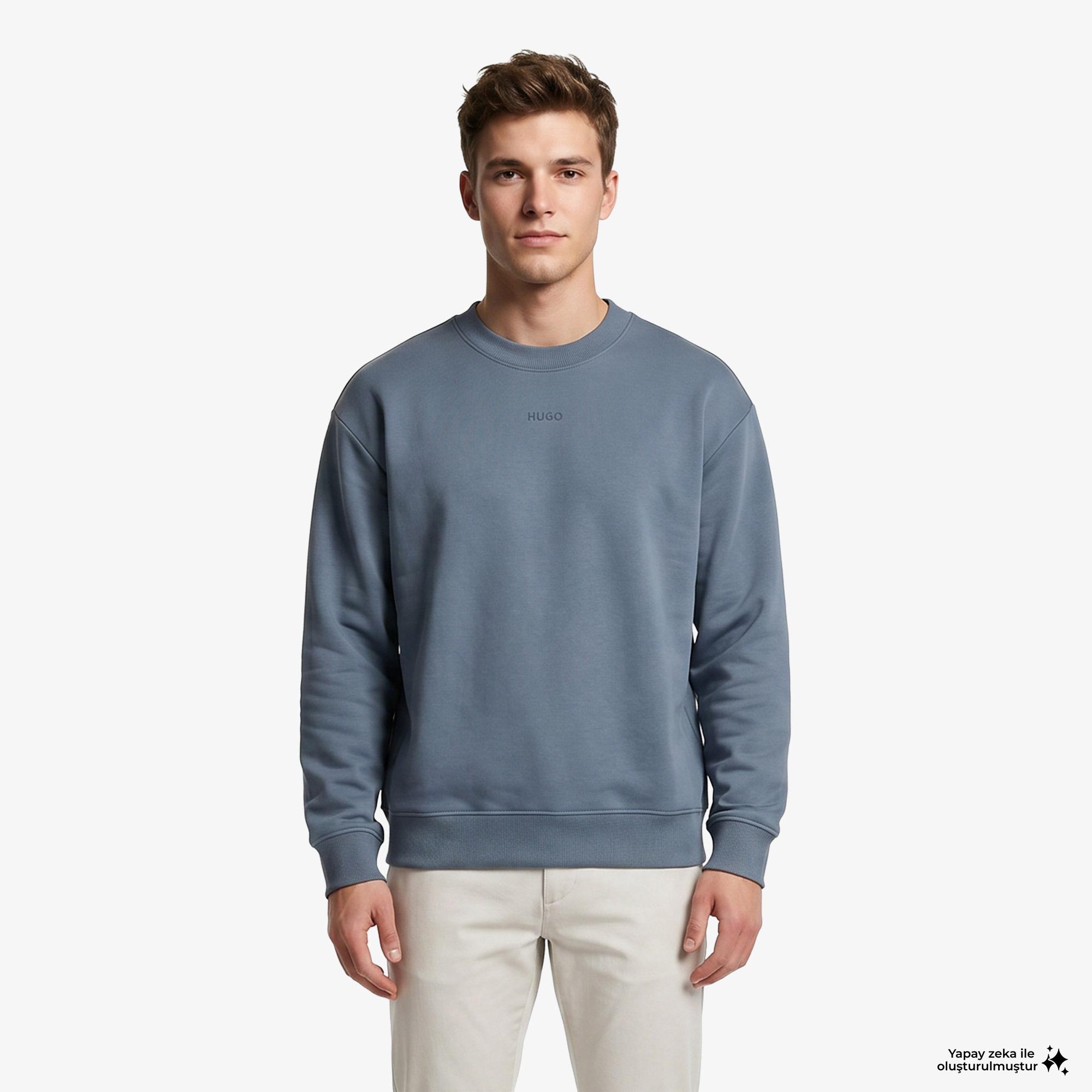 Hugo Dapo Erkek Mavi Sweatshirt