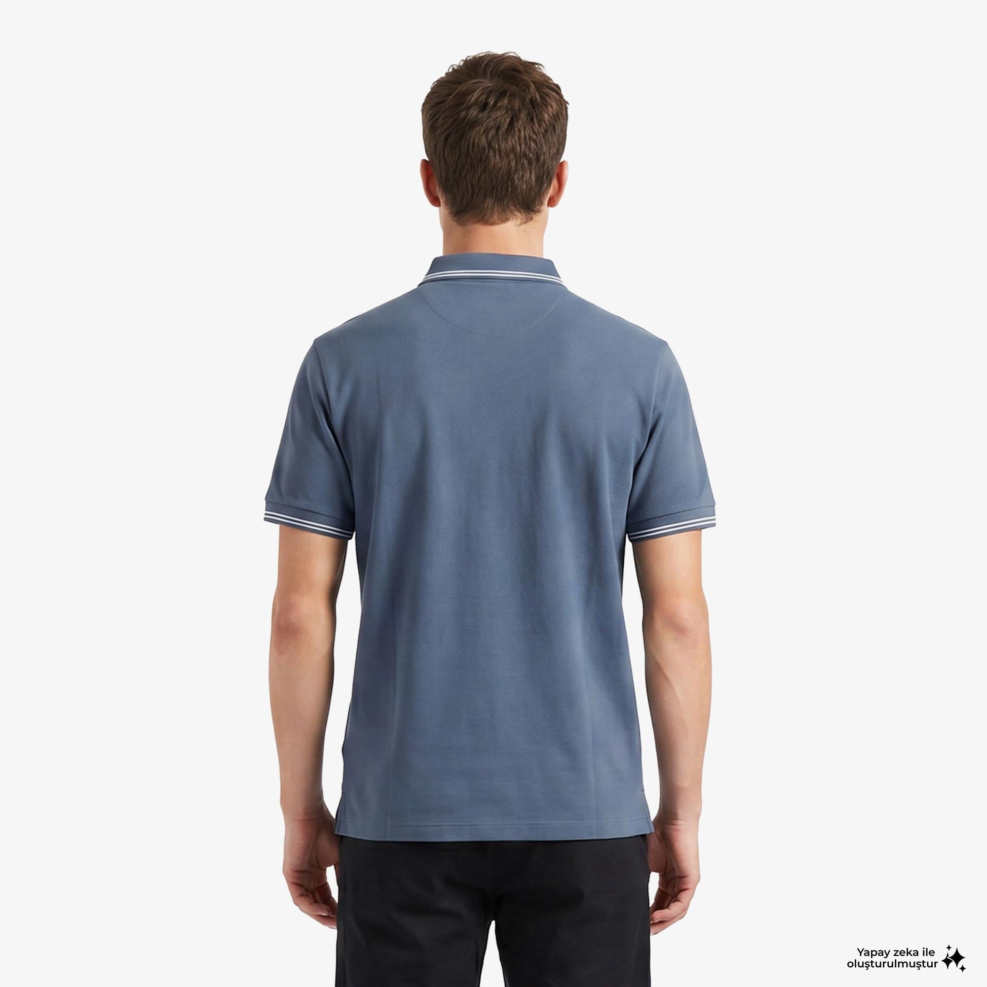 Armani Exchange Erkek Mavi Polo