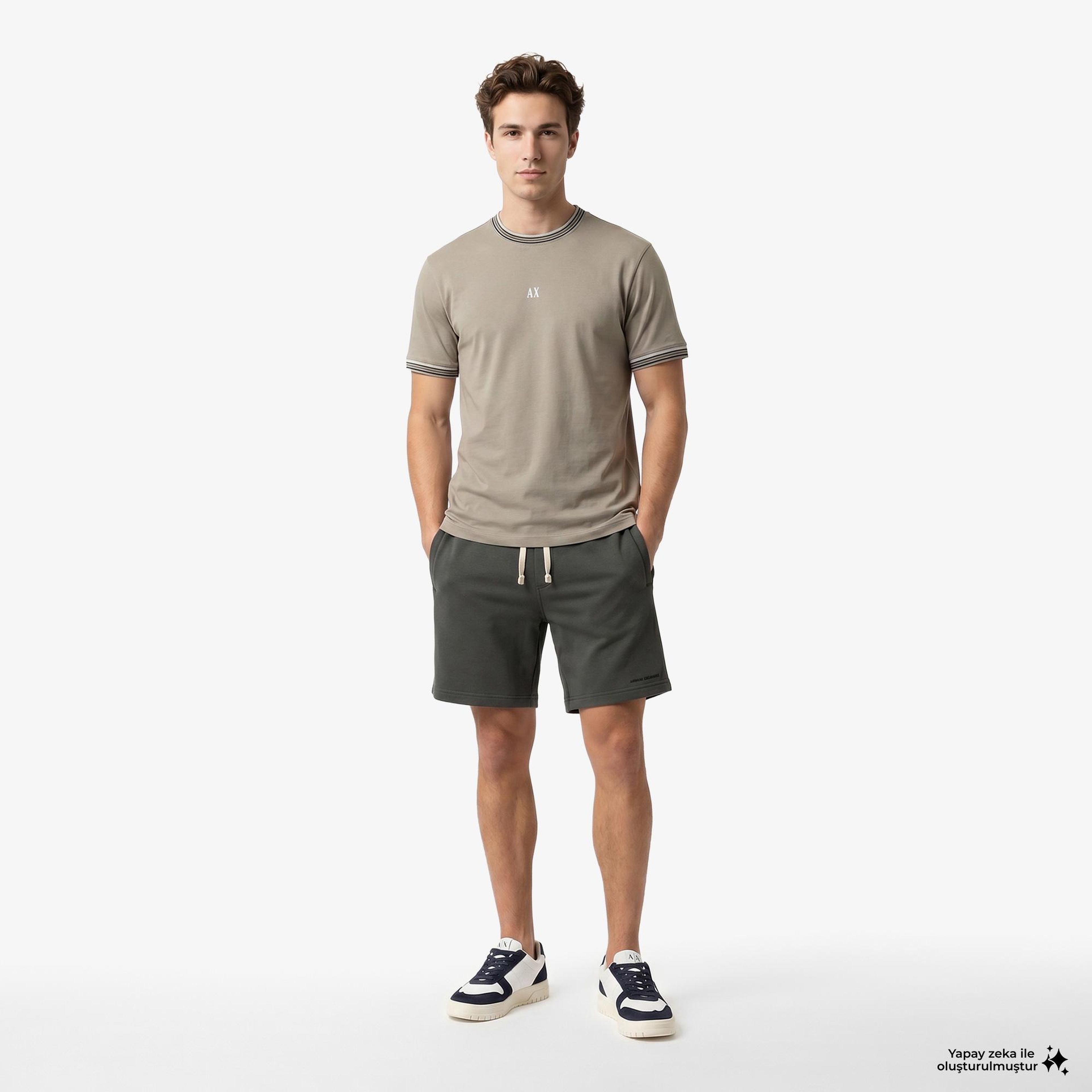 Armani Exchange Erkek Gri Şort