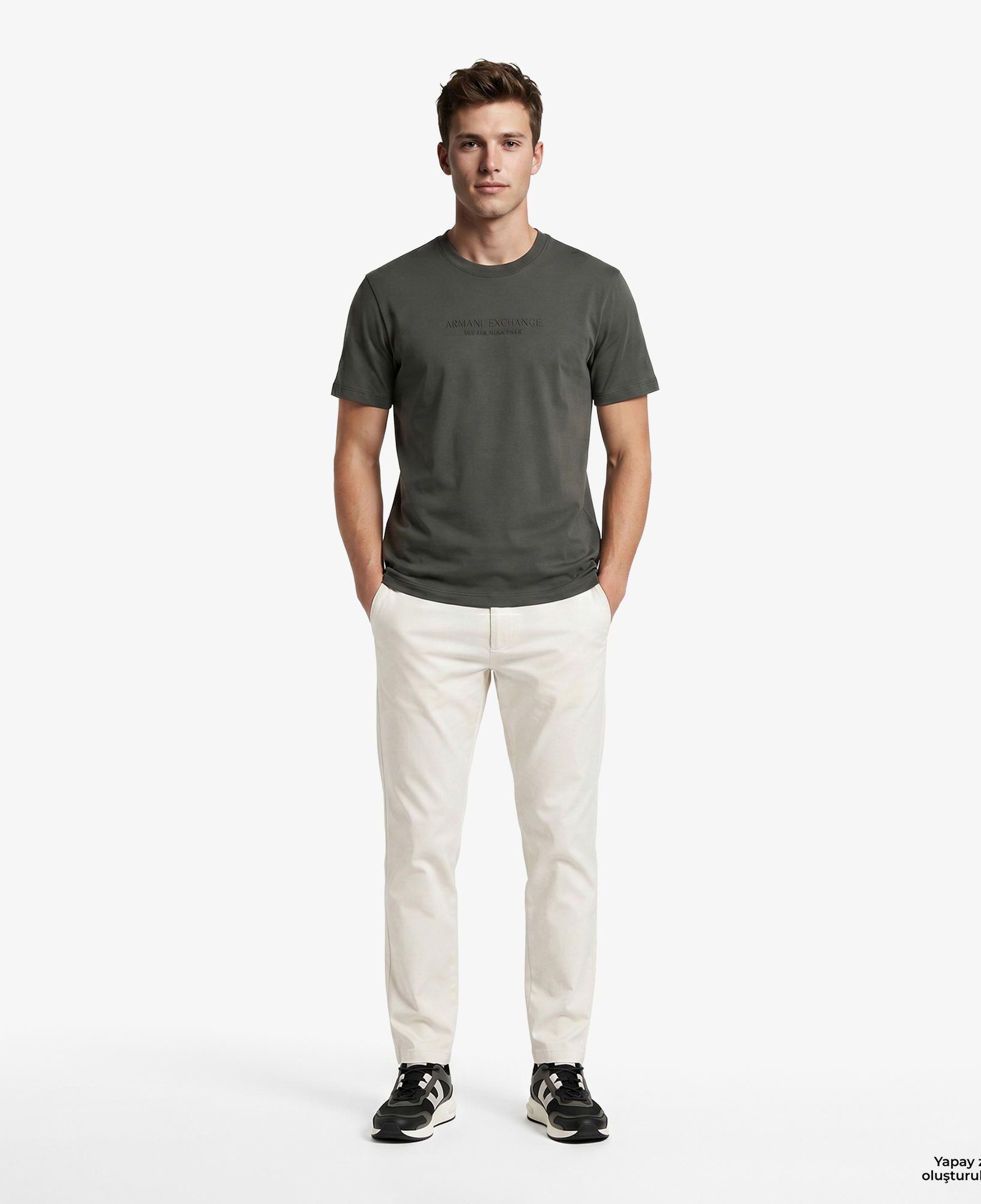 Armani Exchange Erkek Krem Pantolon