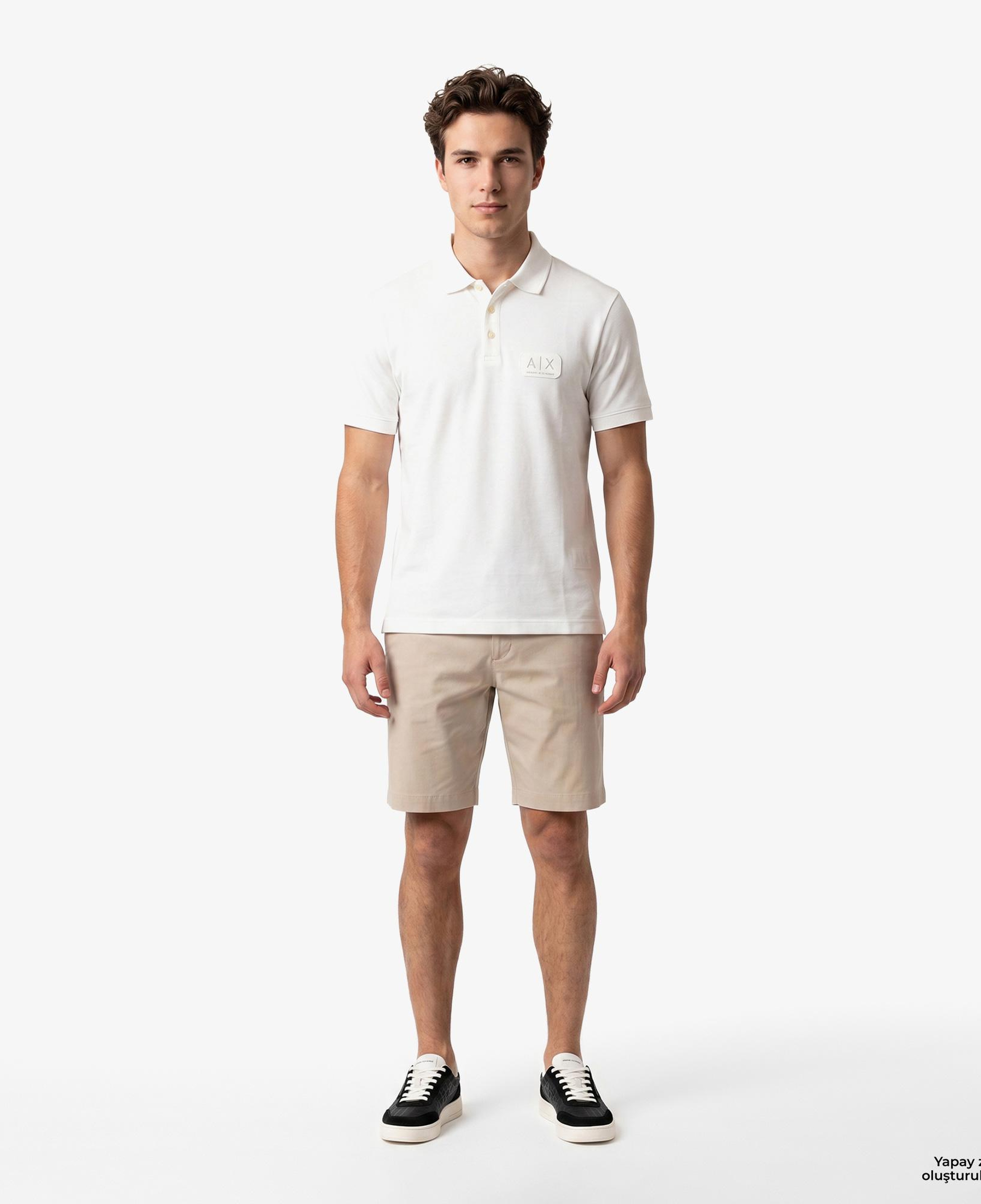 Armani Exchange Erkek Beyaz Polo