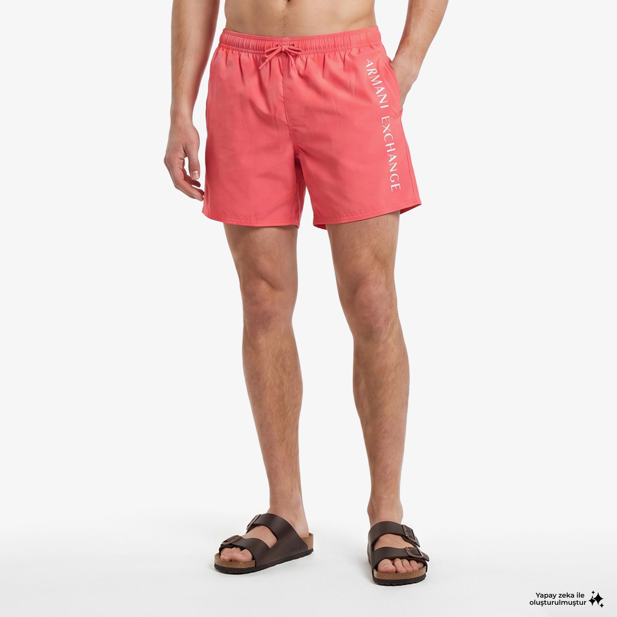 Armani Exchange Erkek Pembe Deniz Şortu