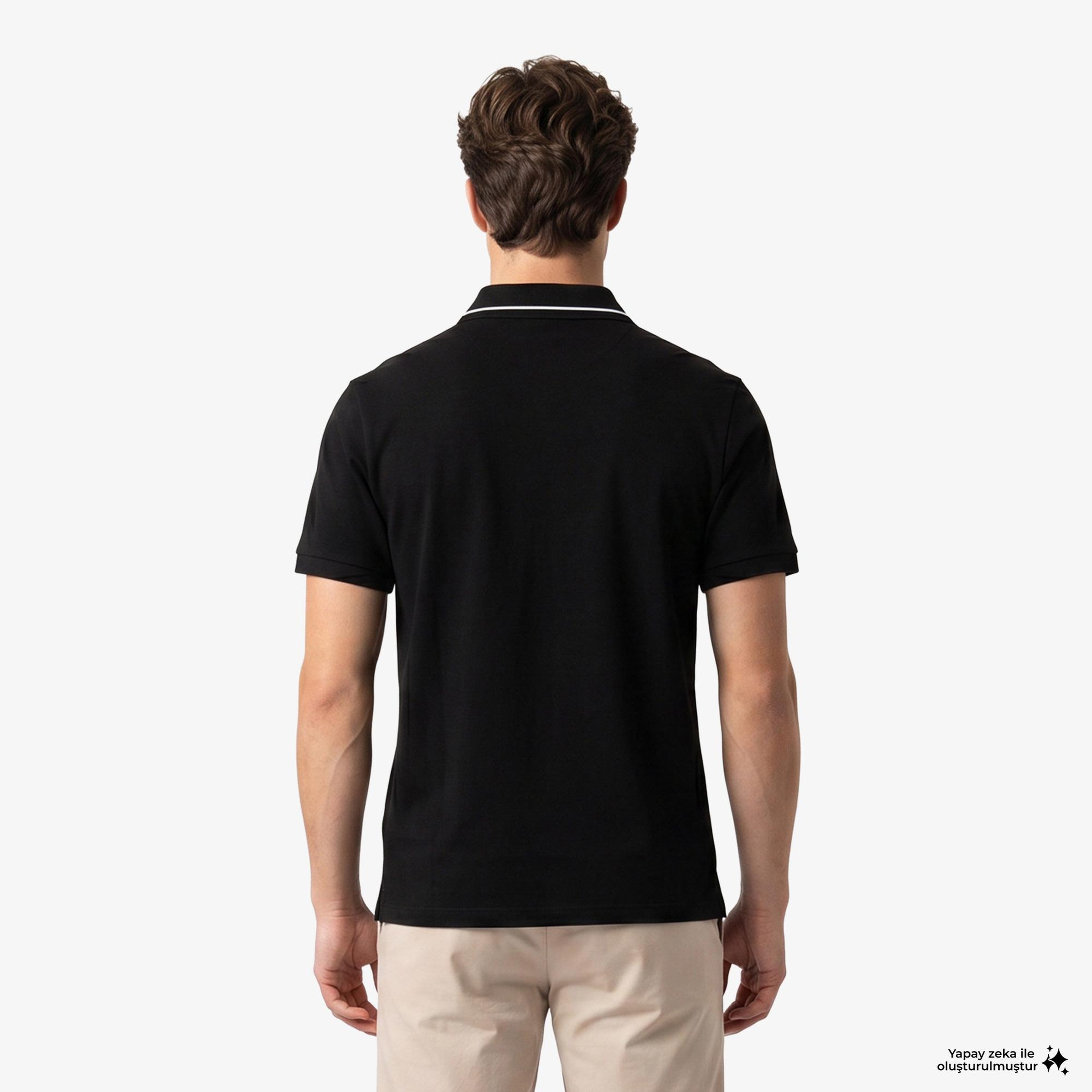 Armani Exchange Erkek Siyah Polo