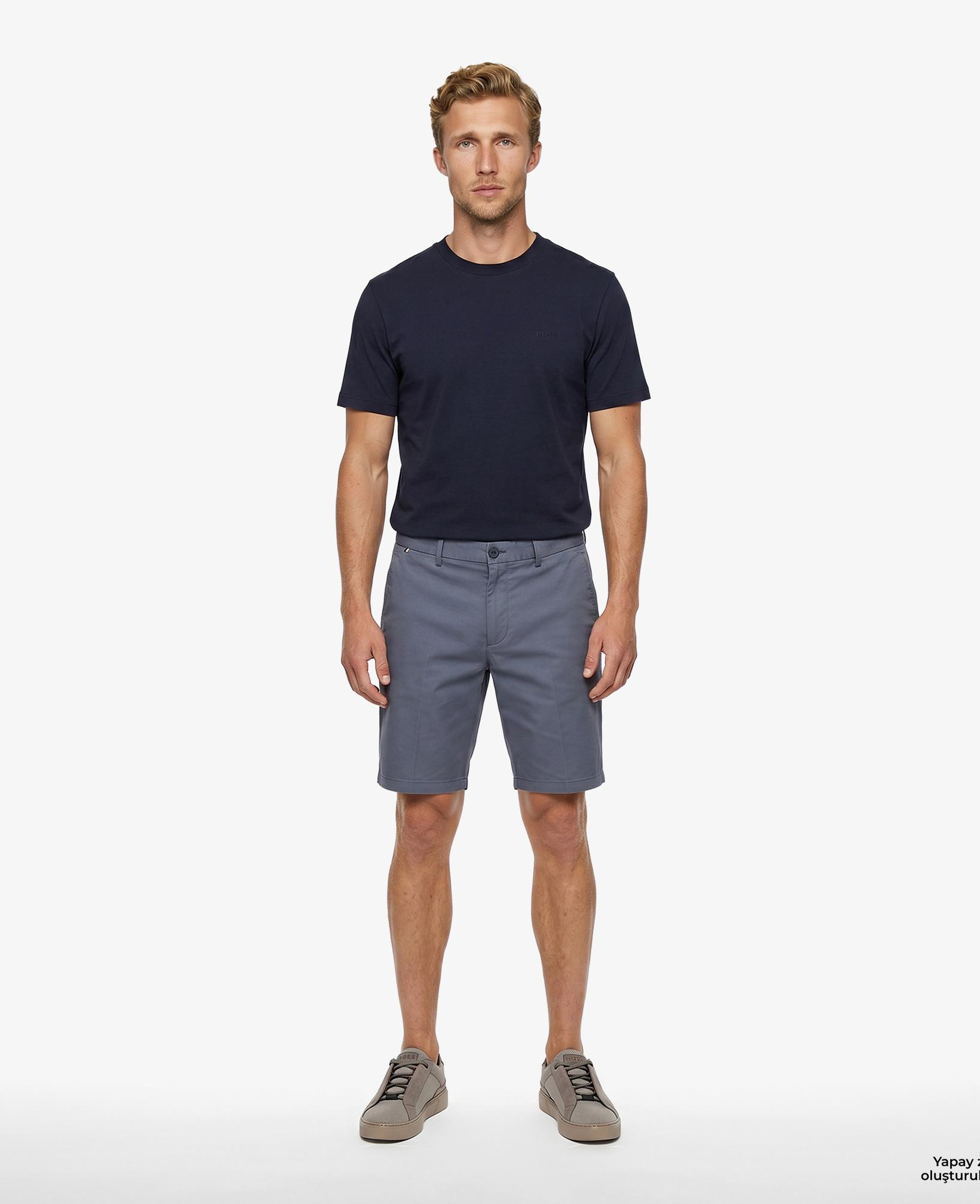 Boss Interlock Erkek Lacivert T-Shirt