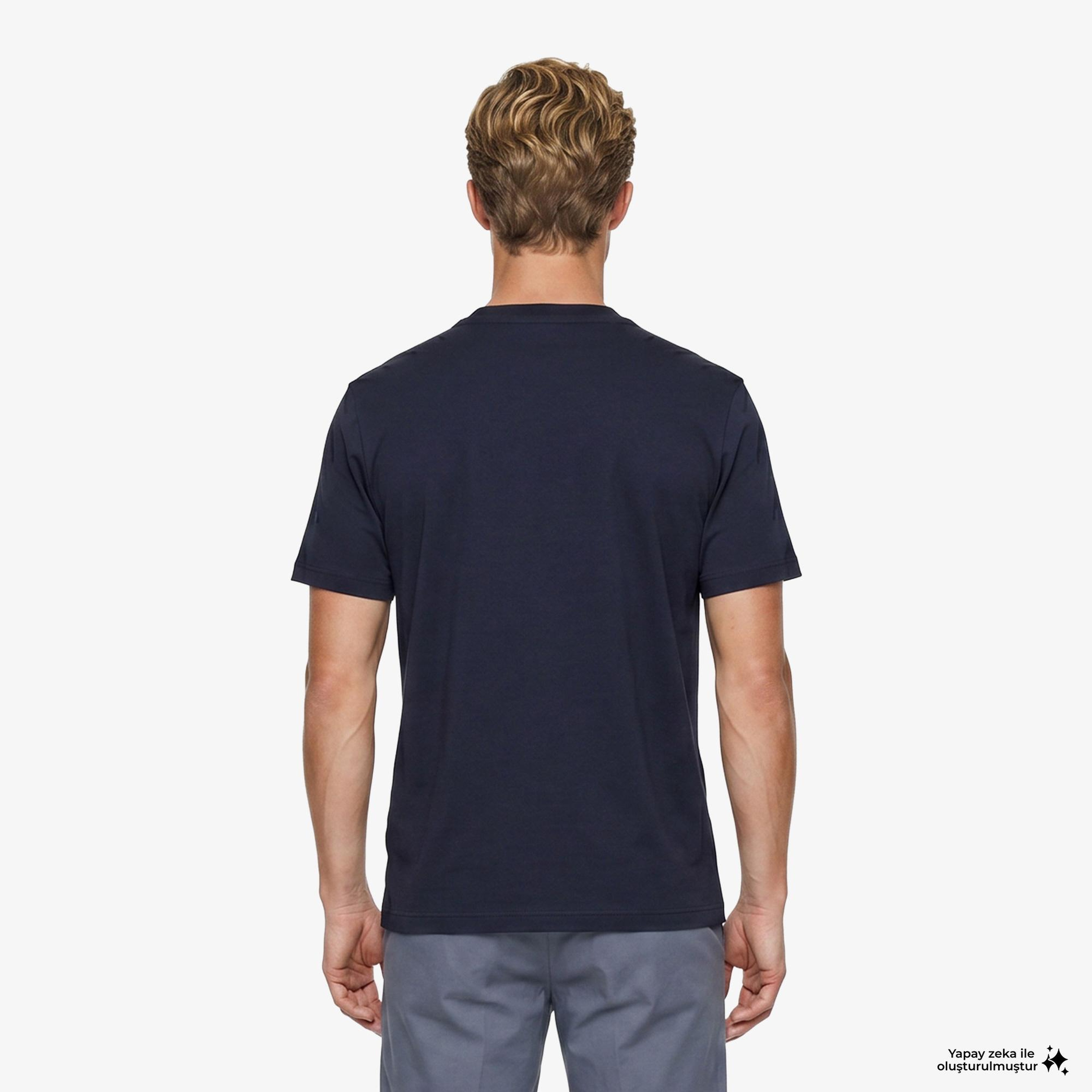Boss Interlock Erkek Lacivert T-Shirt