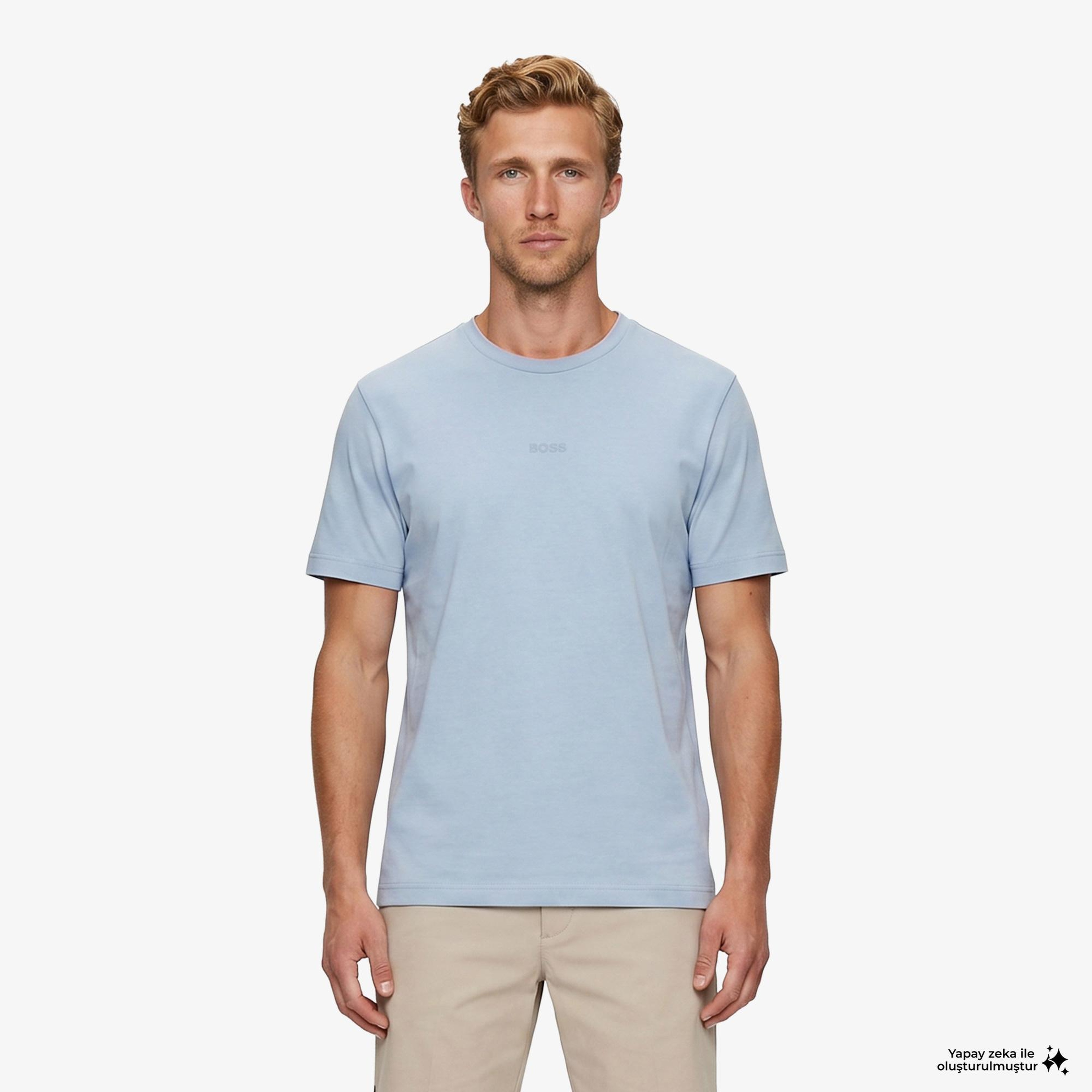 Boss Tchup Erkek Mavi T-Shirt