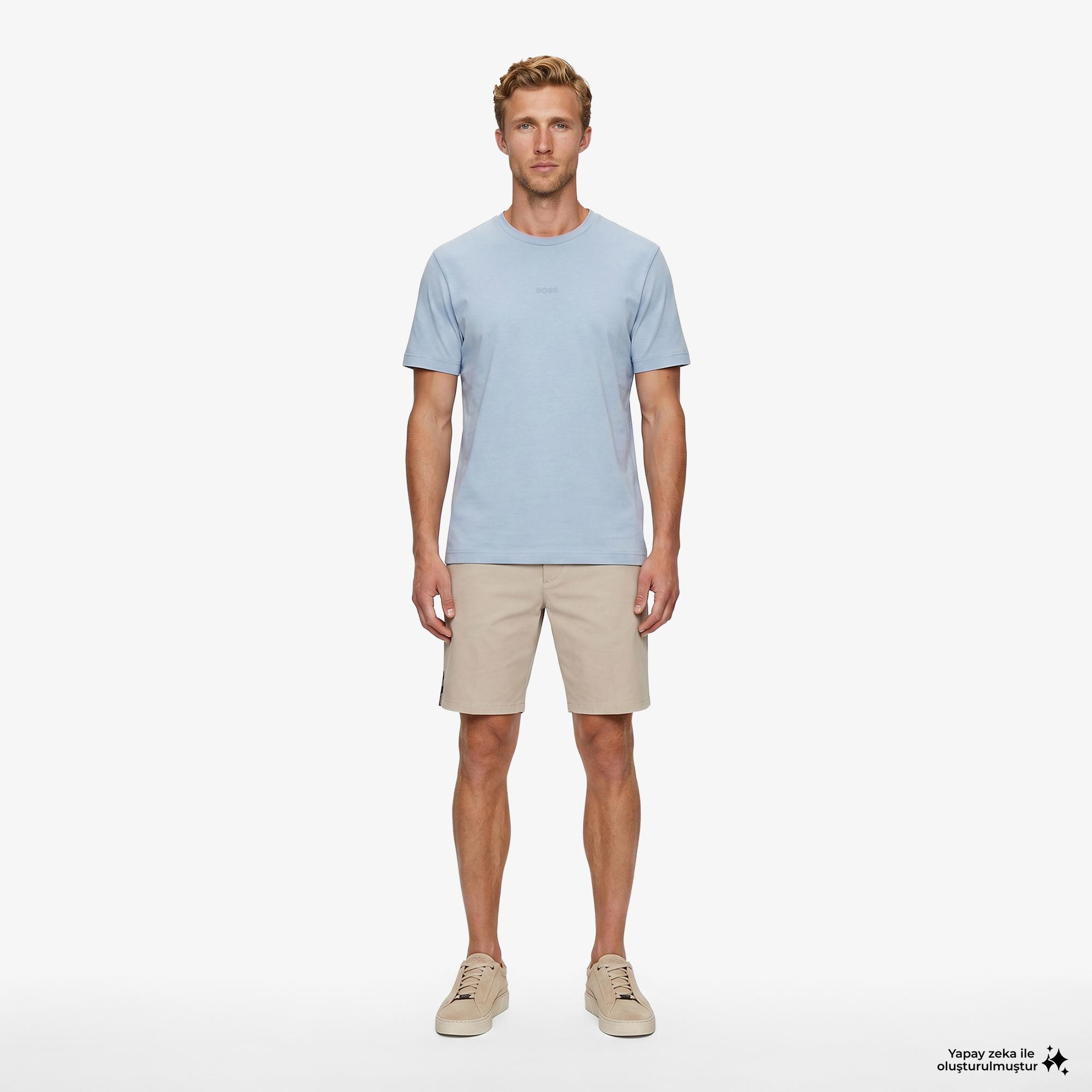 Boss Tchup Erkek Mavi T-Shirt