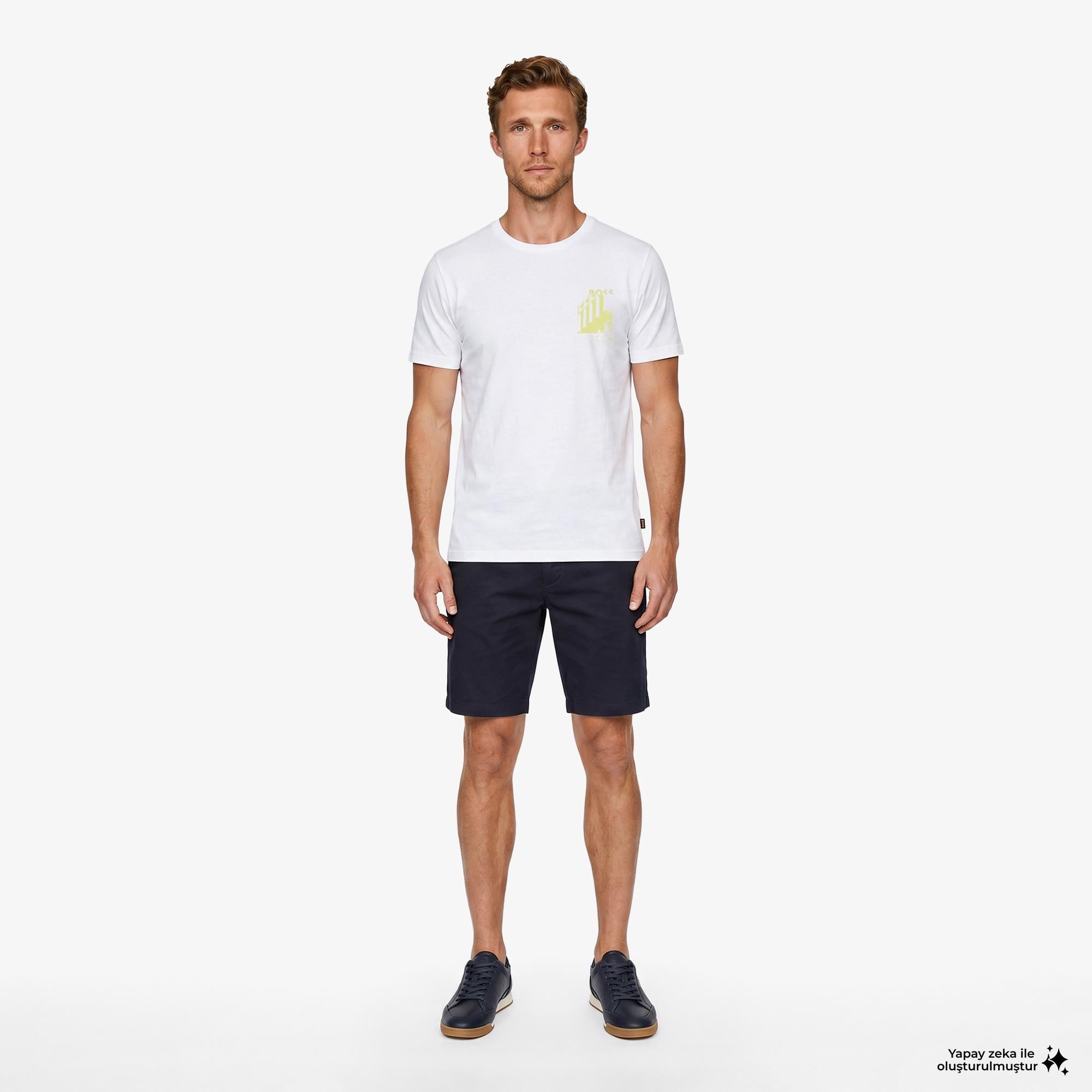 Boss Board Erkek Beyaz T-Shirt