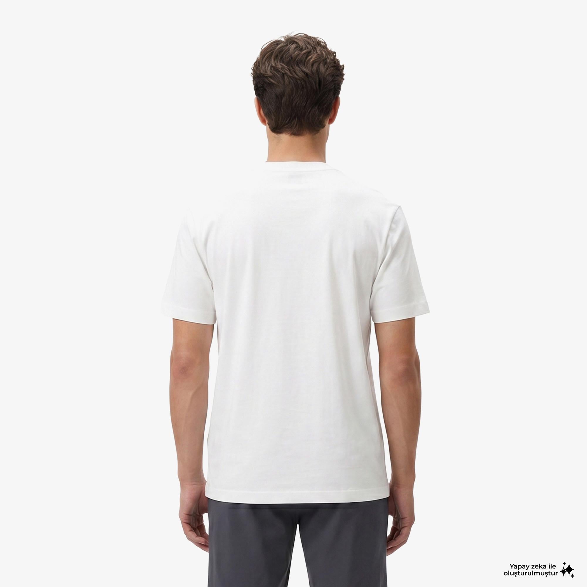 Boss Terrace Logo Erkek Beyaz T-Shirt