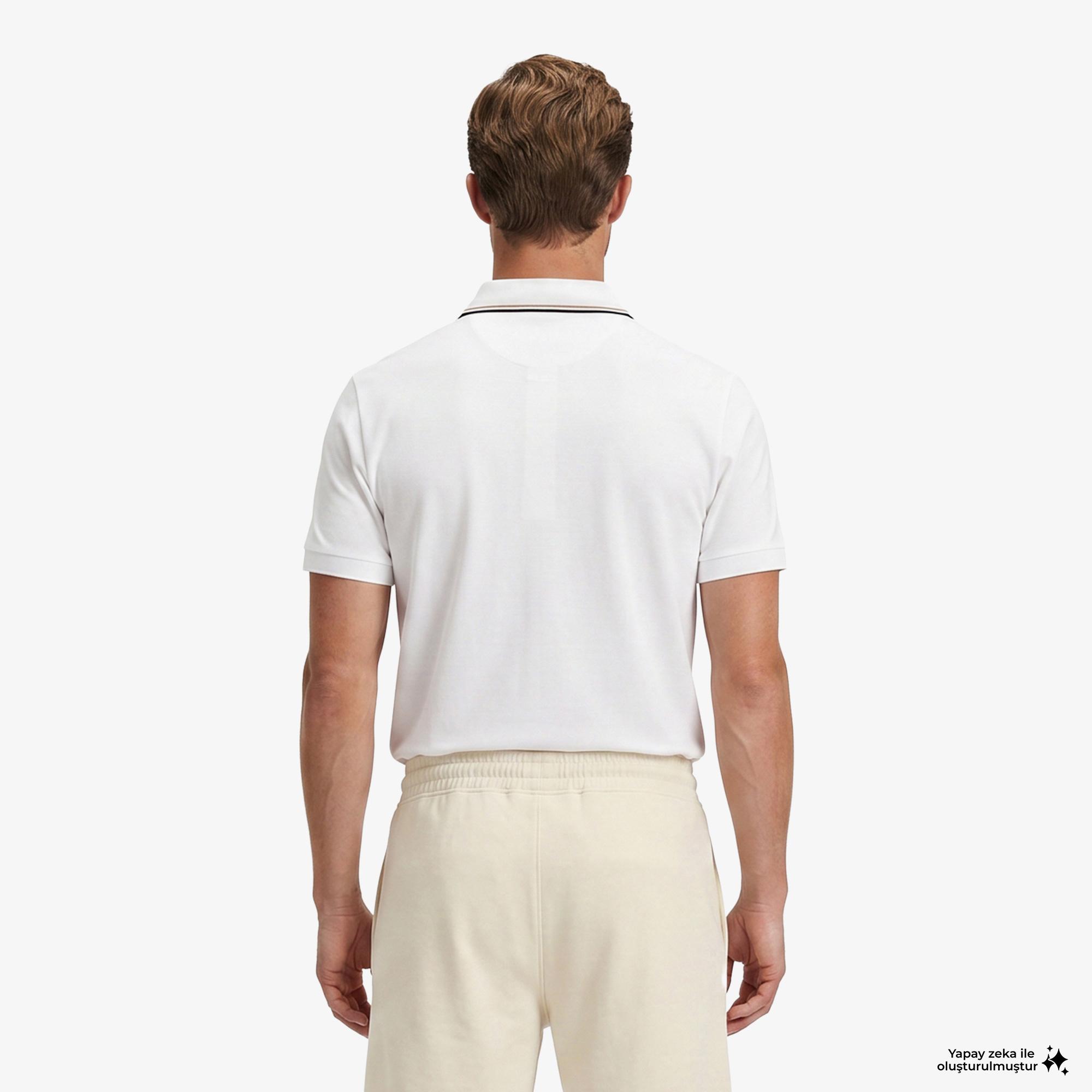 Boss Birdie Paule Erkek Beyaz Polo