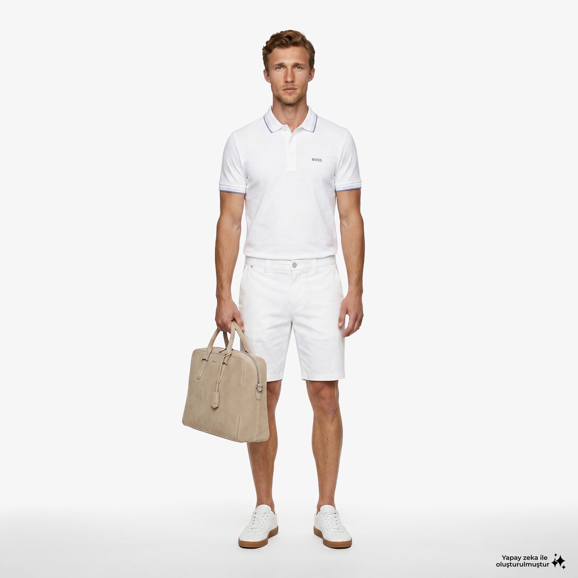 Boss Paddy Erkek Beyaz Polo