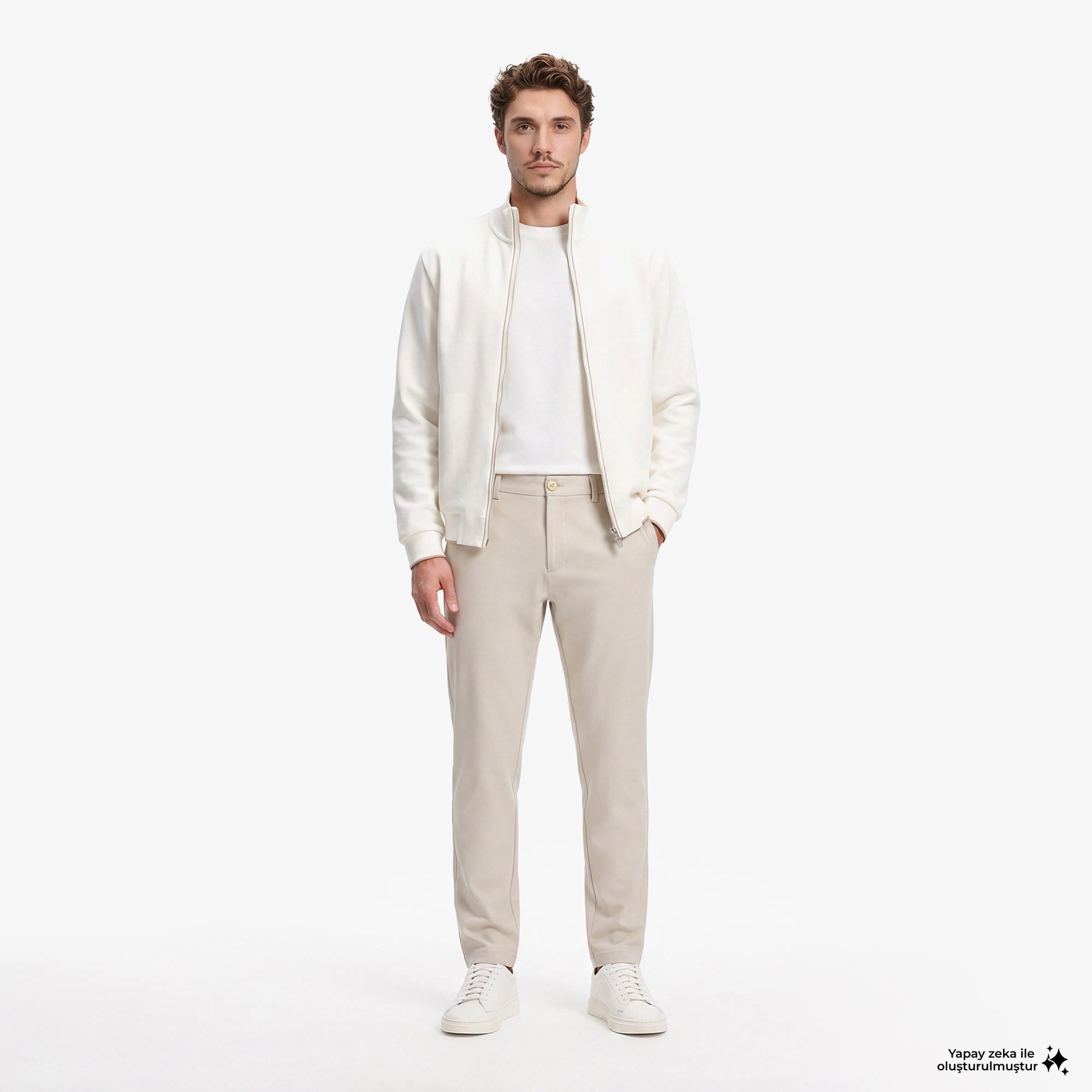 Boss Commuter Slim Erkek Bej Pantolon
