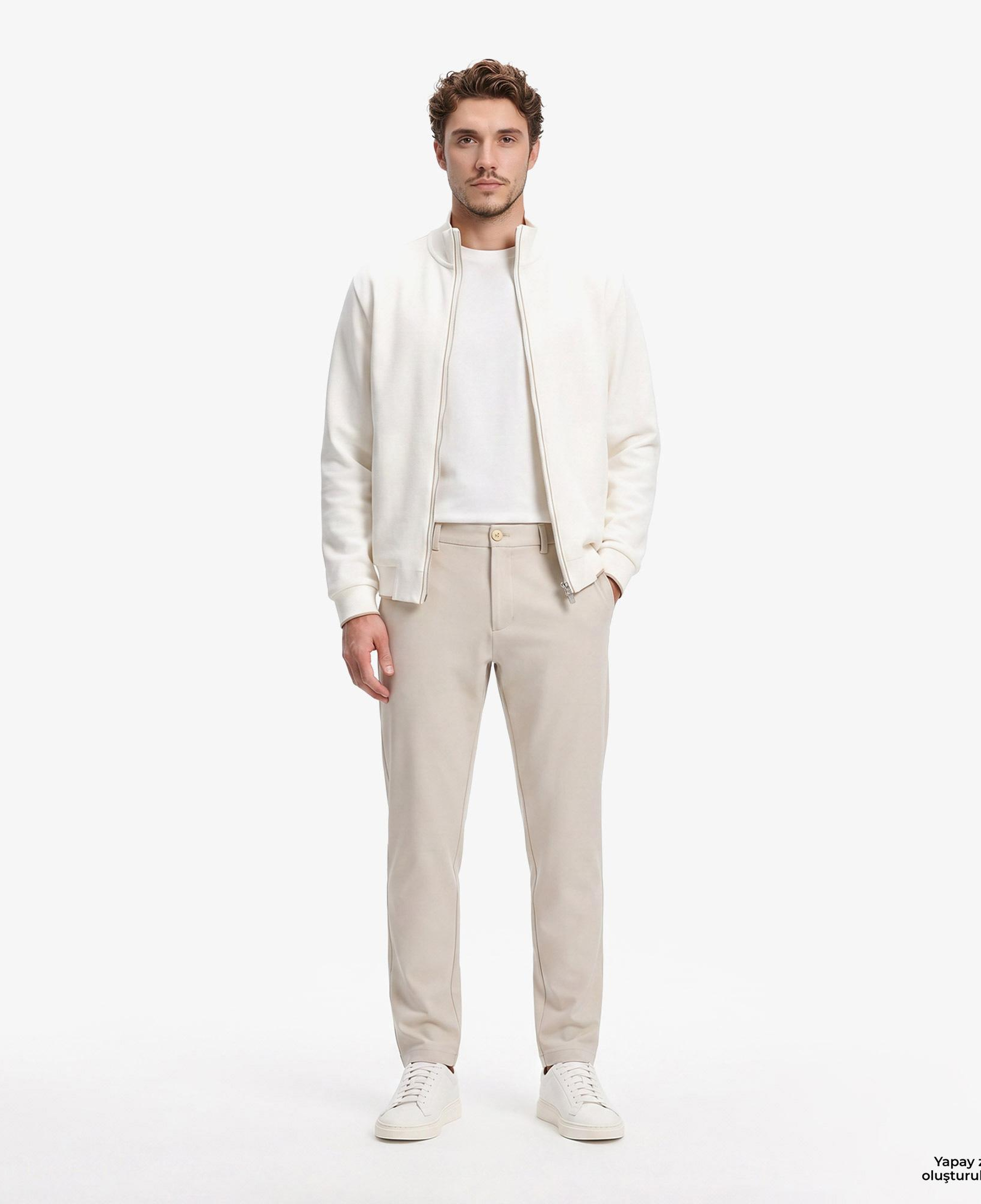 Boss Commuter Slim Erkek Bej Pantolon