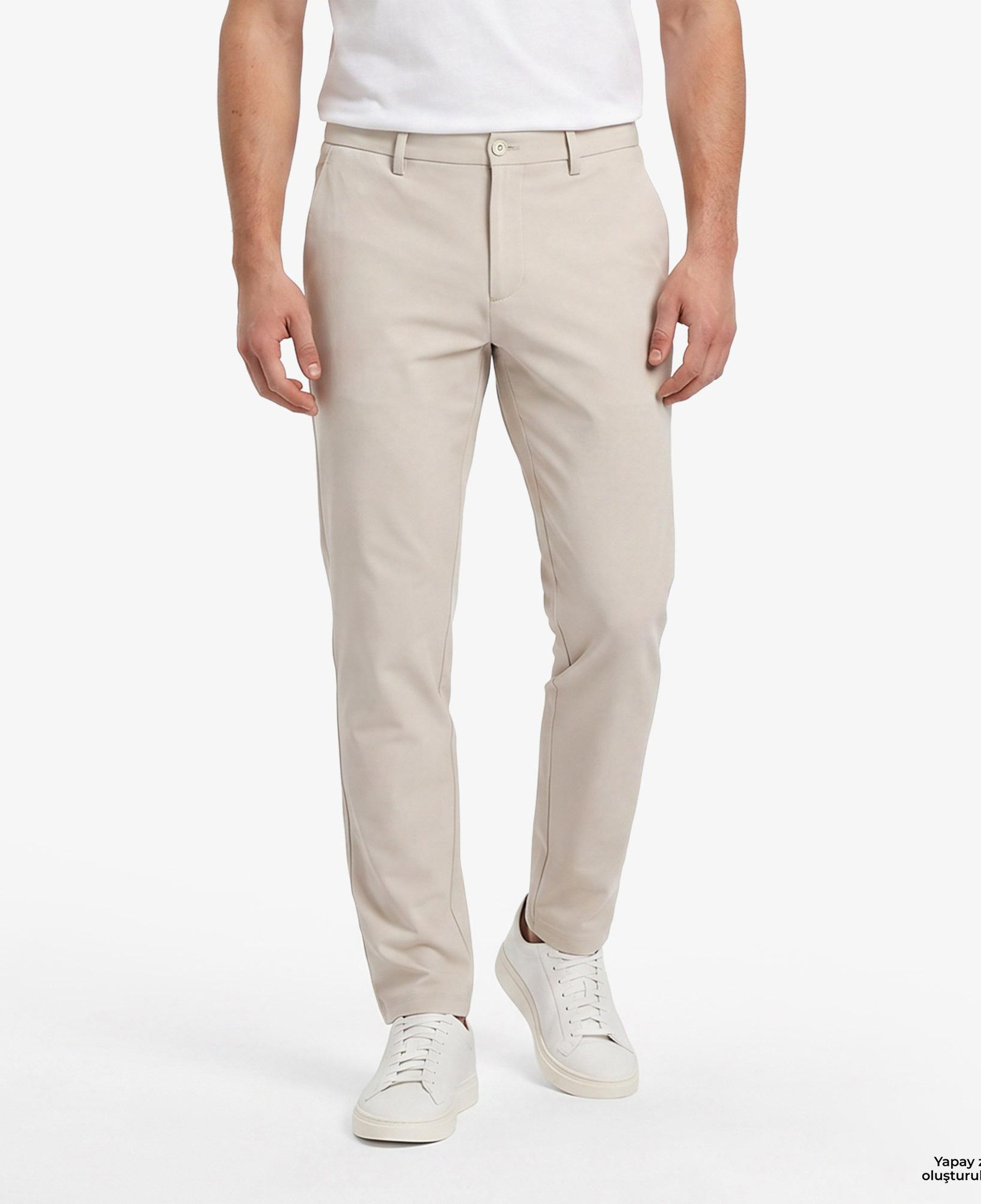 Boss Commuter Slim Erkek Bej Pantolon