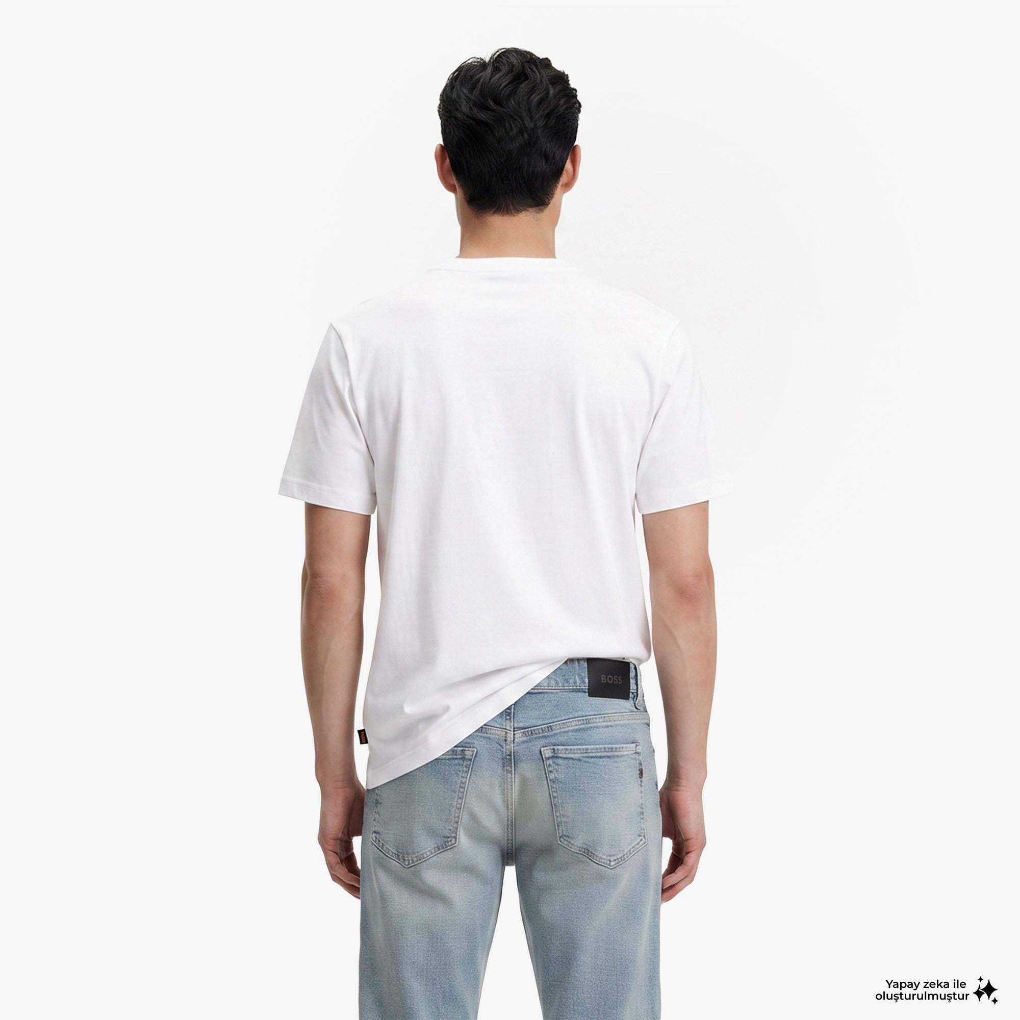 Boss Bass Erkek Beyaz T-Shirt